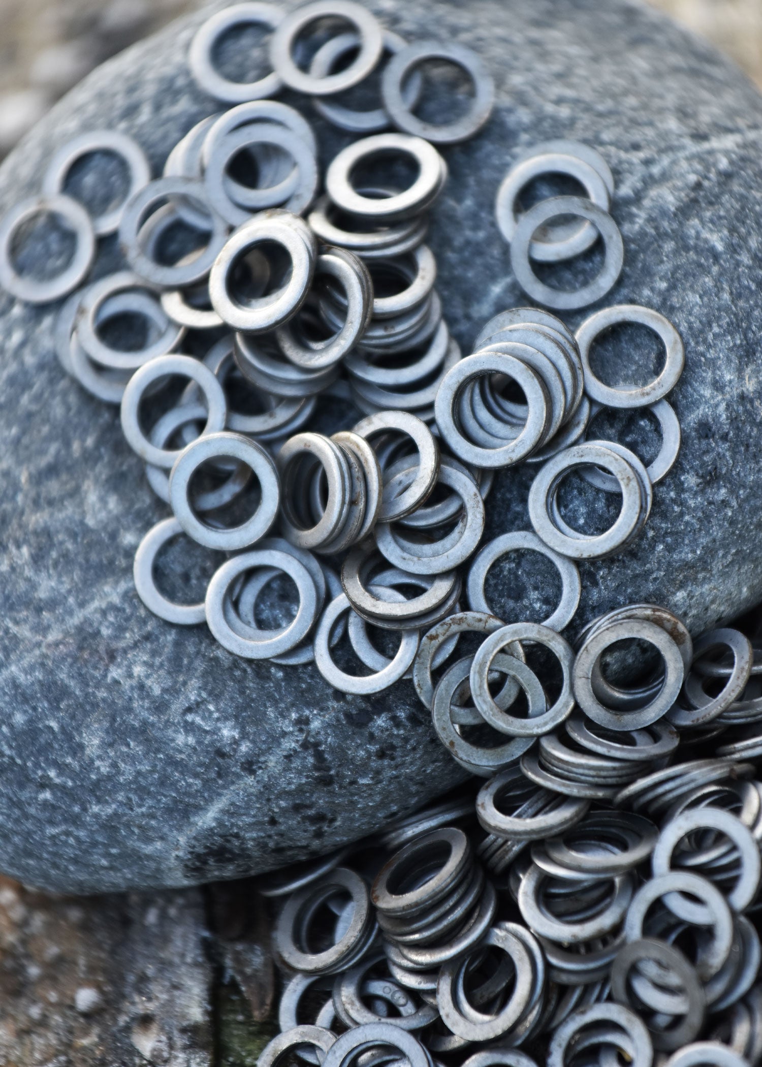 Imagen única de: Frm/fwm Paquete De 1Kg De Anillos De Cadena Planos Sueltos, Perforados, Id8mm