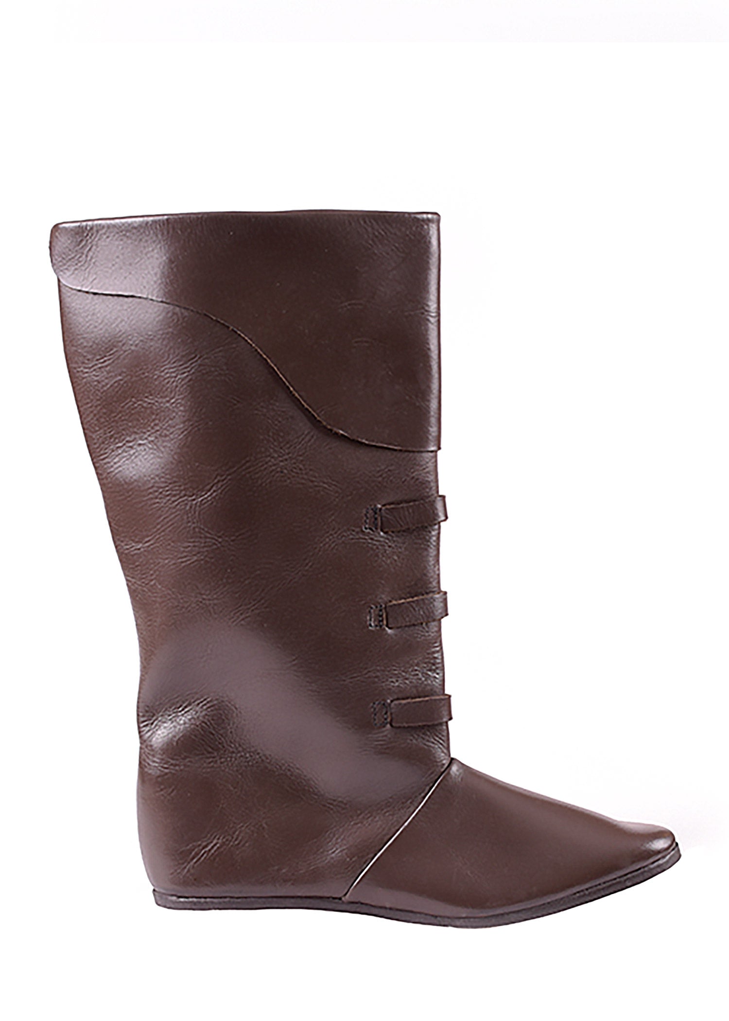 Imagen única de: Botas Medievales Con Hebilla, Marrón Oscuro