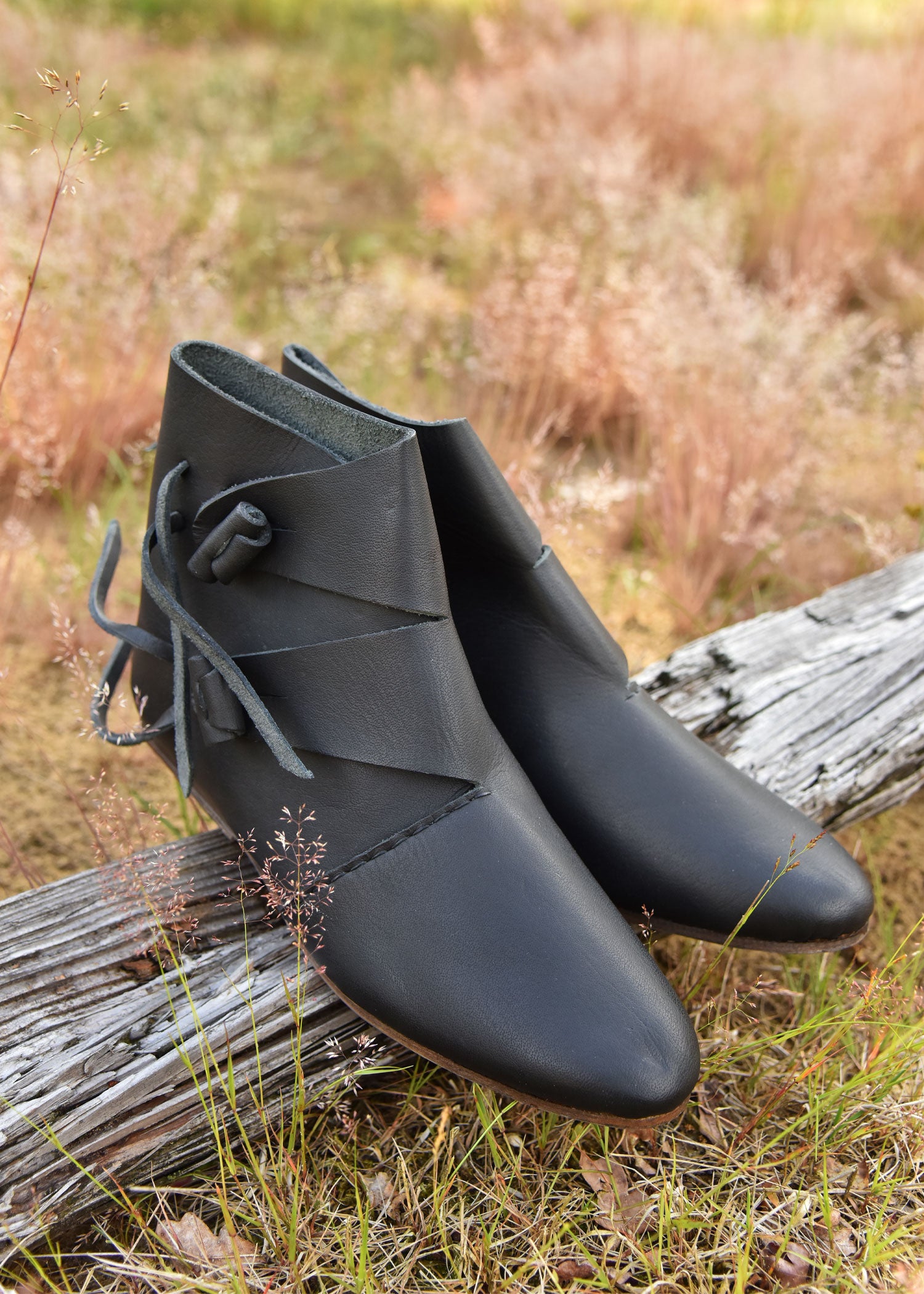Imagen única de: Zapatos Vikingos De La Alta Edad Media Jorvik, Negro