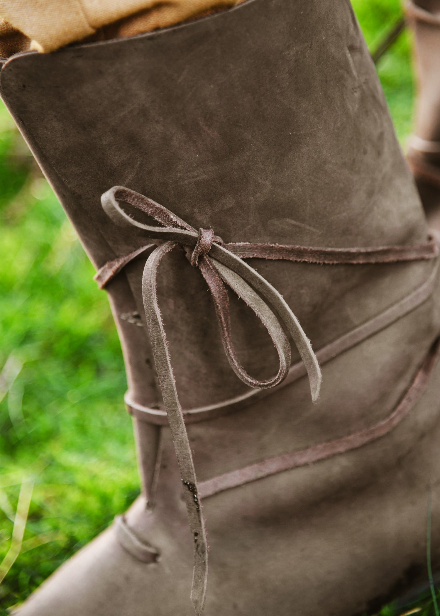Imagen única de: Botas Vikingas Con Cordones, Marrón