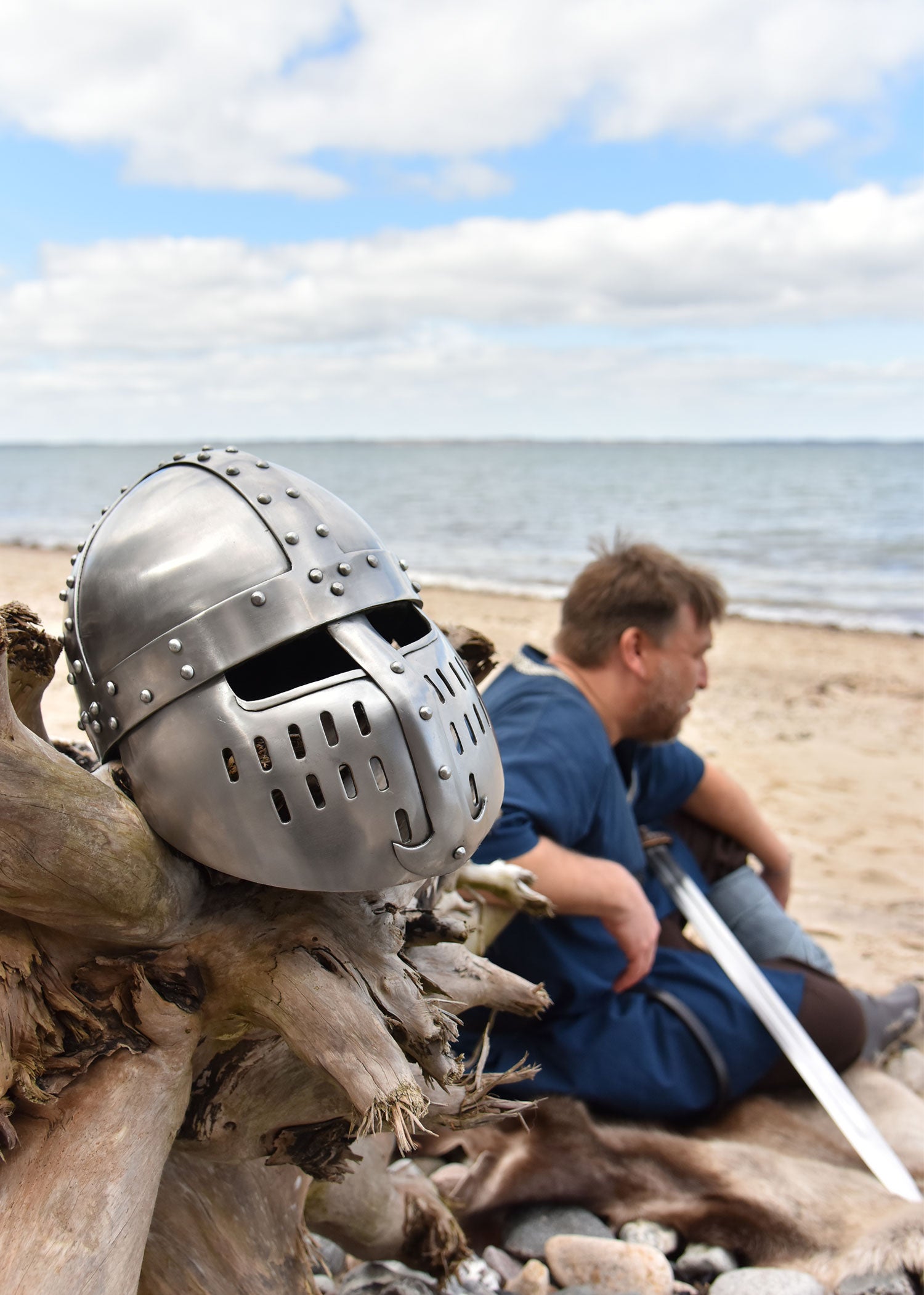 Imagen única de: Norman Spangenhelm Con Placa Frontal, Acero De 1,6 Mm