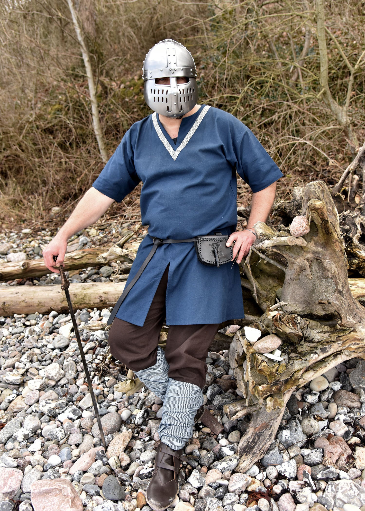 Imagen única de: Norman Spangenhelm Con Placa Frontal, Acero De 1,6 Mm