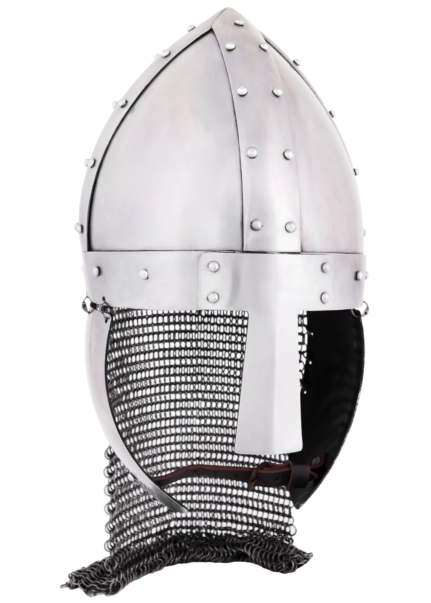 Imagen única de: Casco Nasal Con Solapas Para Las Mejillas Y Puente, Acero De 2 Mm