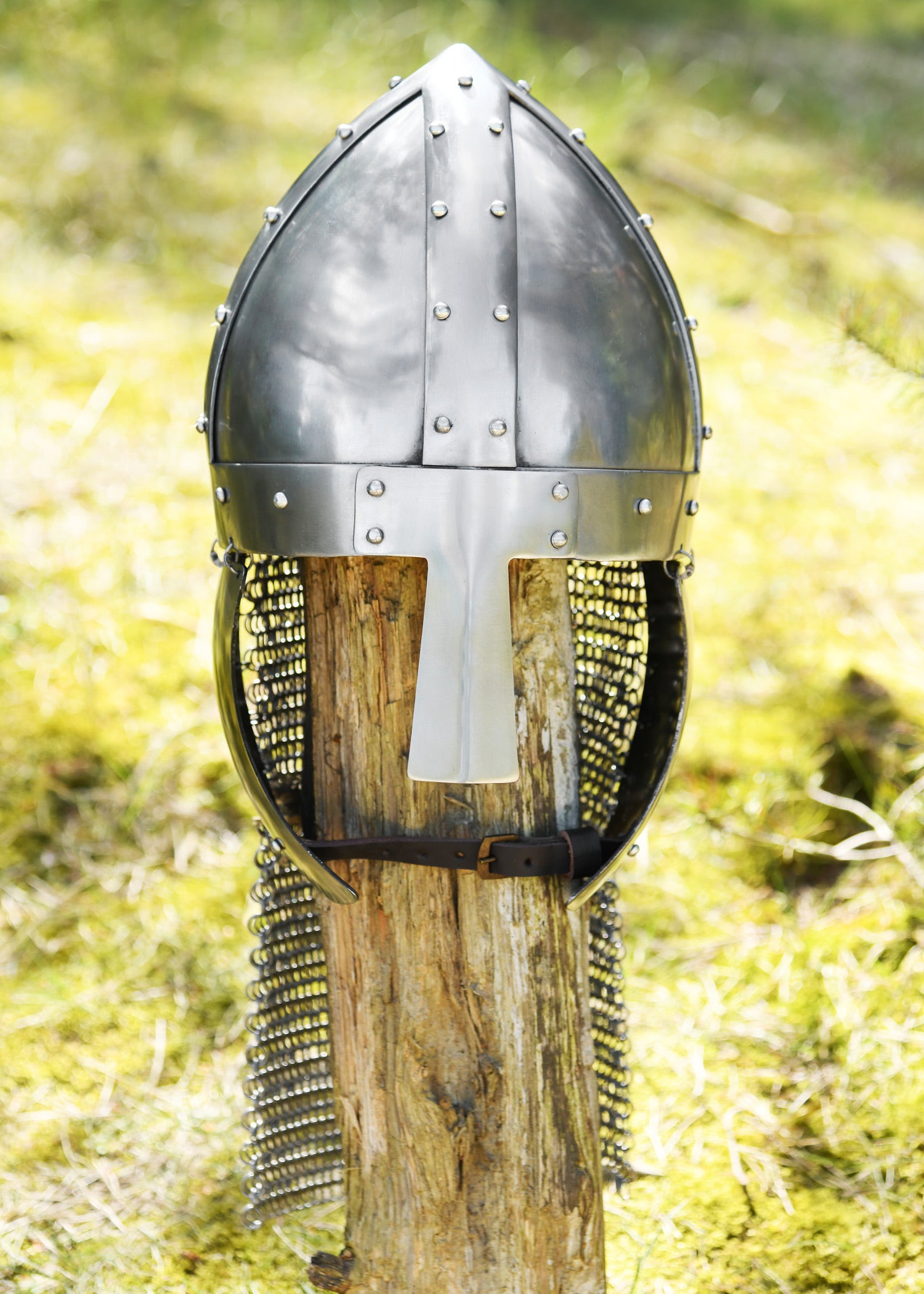 Imagen única de: Casco Nasal Con Solapas Para Las Mejillas Y Puente, Acero De 2 Mm