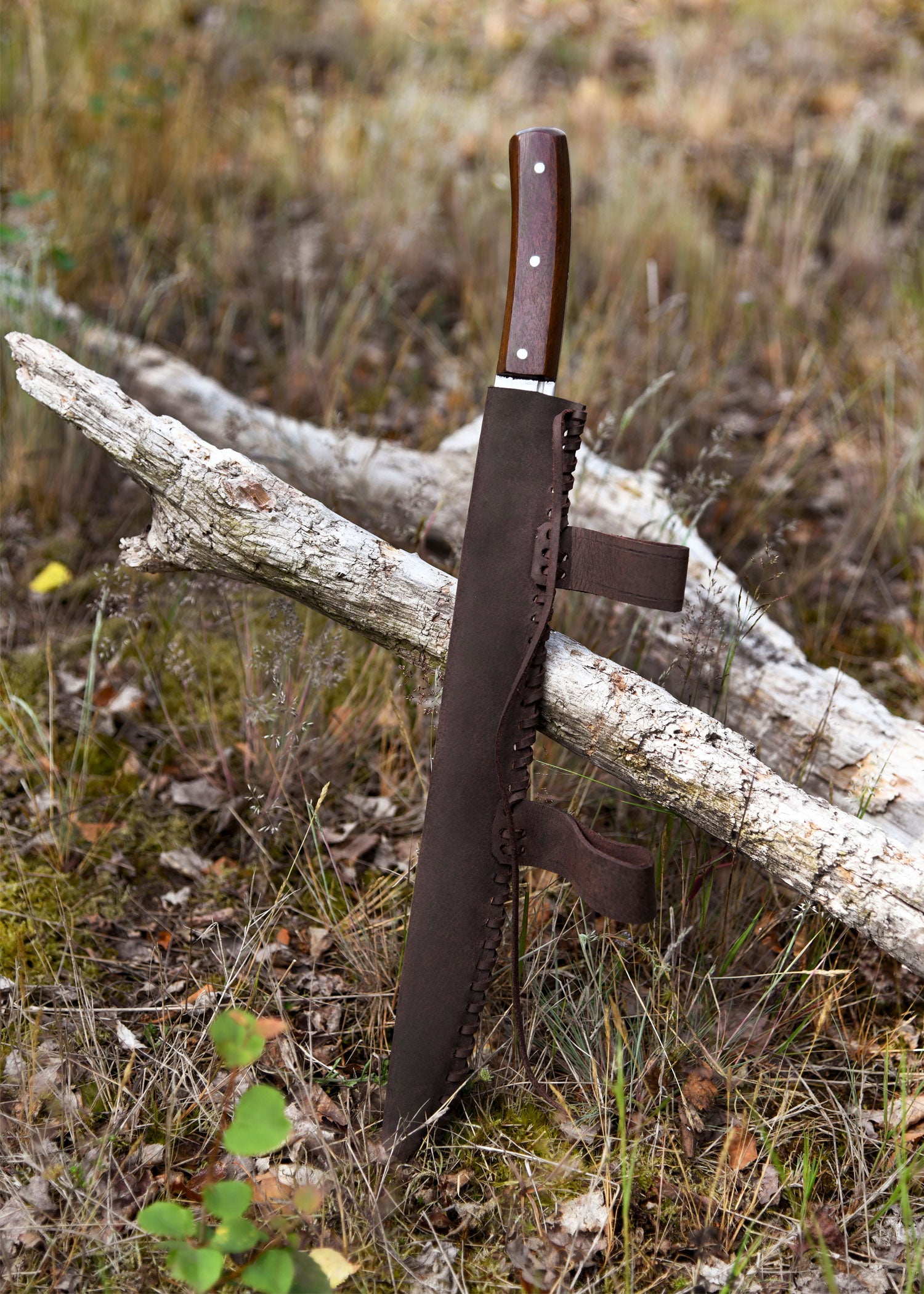 Imagen única de: Skramasax, Apto Para Combate De Espectáculo Con Funda De Cuero