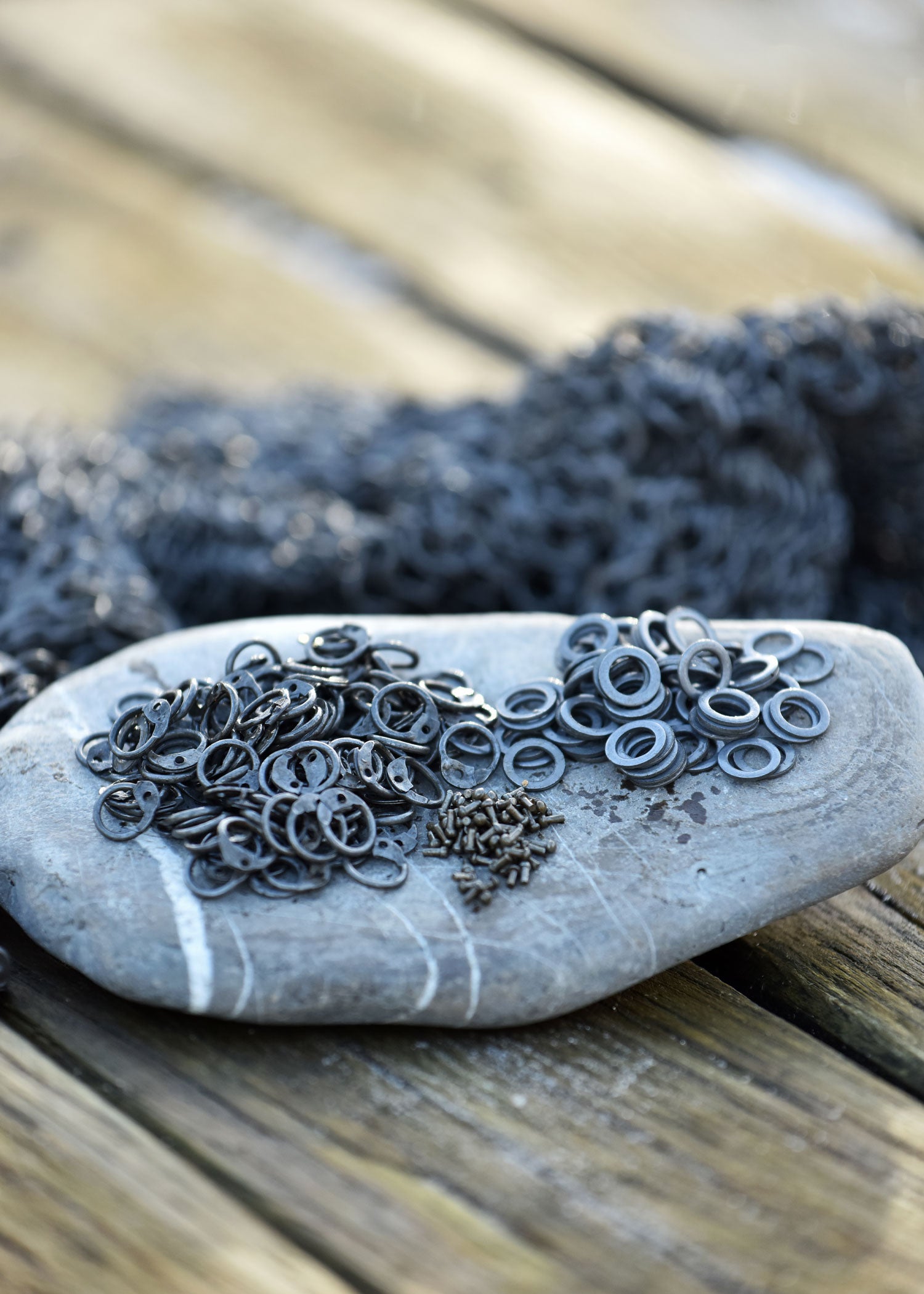 Imagen única de: Paquete Rm De 1 Kg De Anillos De Cadena Sueltos Y Remaches, Di6 Mm, Sin Tratar