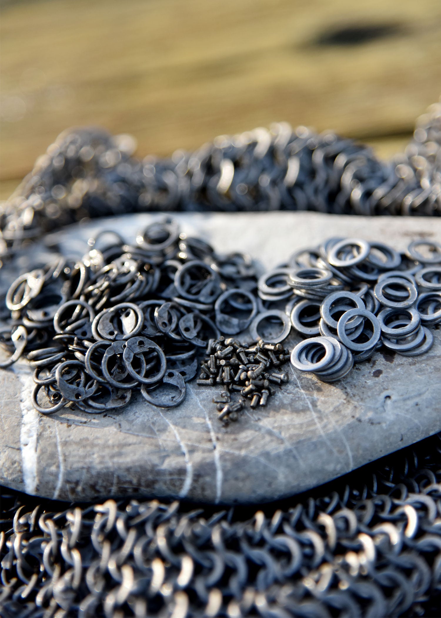 Imagen única de: Paquete Rm De 1 Kg De Anillos De Cadena Sueltos Y Remaches, Di6 Mm, Sin Tratar