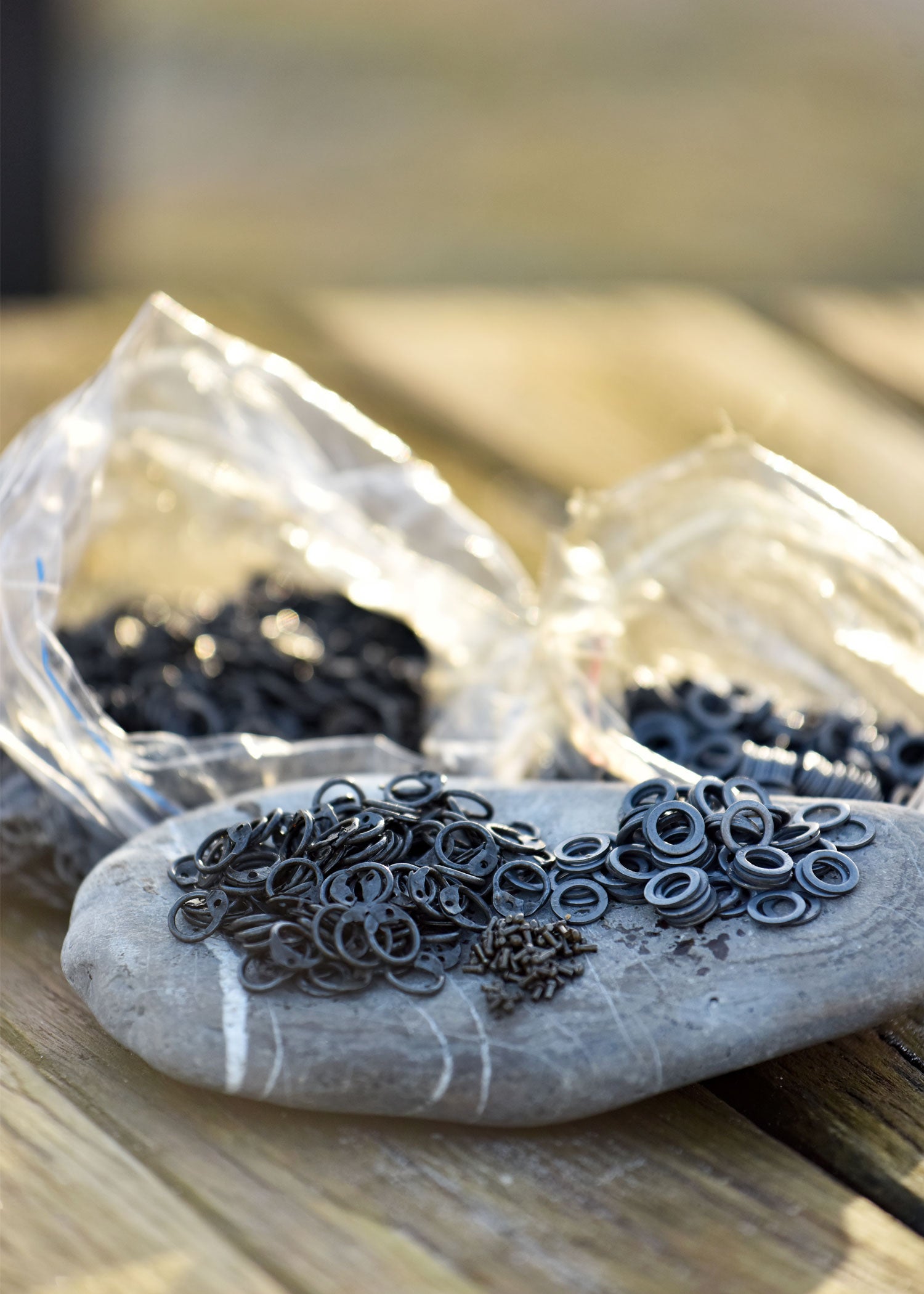 Imagen única de: Paquete Rm De 1 Kg De Anillos De Cadena Sueltos Y Remaches, Di6 Mm, Sin Tratar