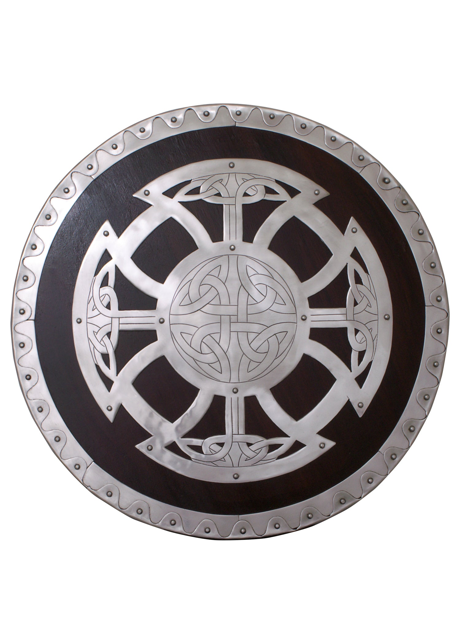 Escudo Vikingo Redondo, Madera Con Herrajes De Acero. 1