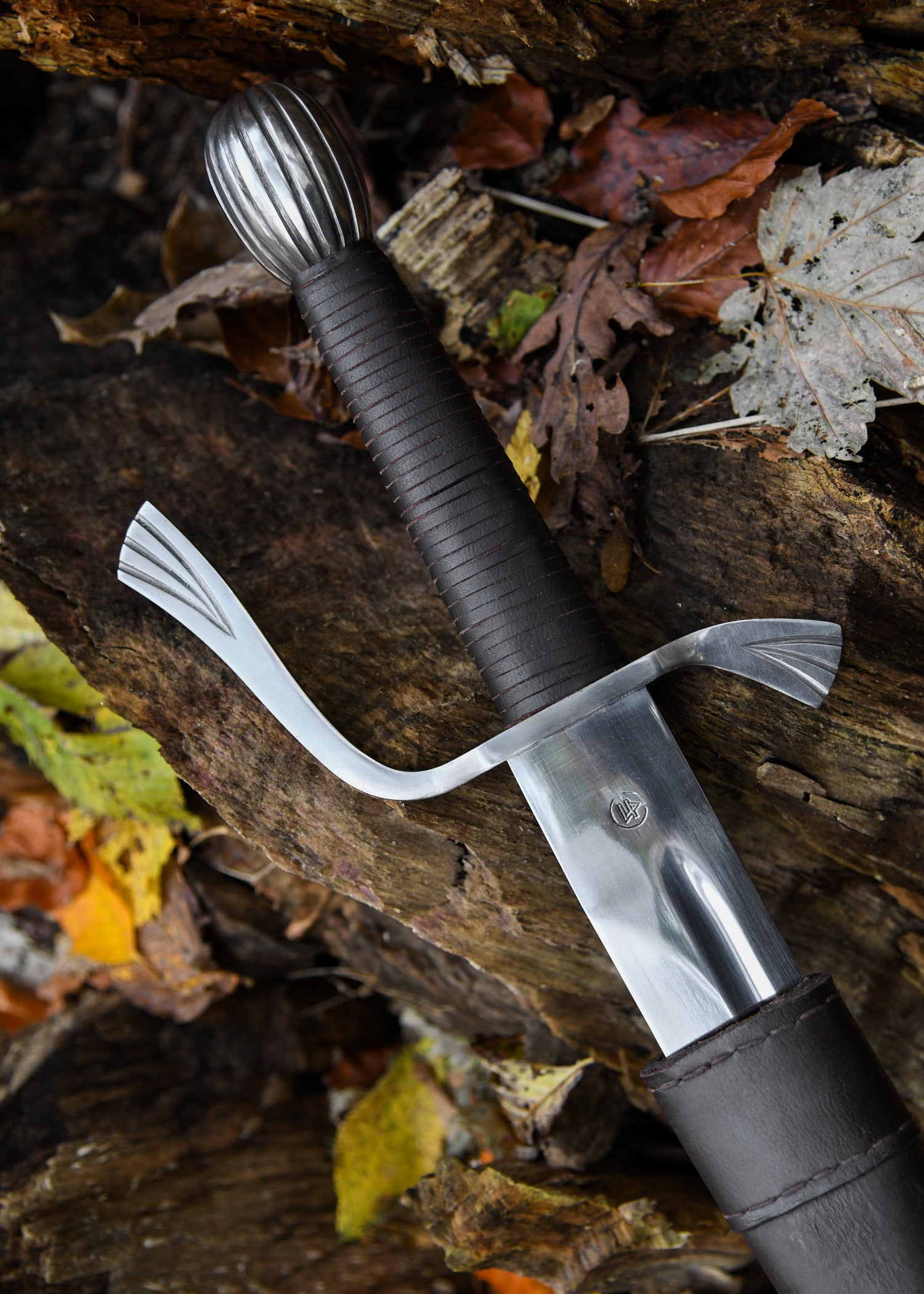 Imagen única de: Falchion Con Vaina De Cuero, Espada De Combate, Categoría-B