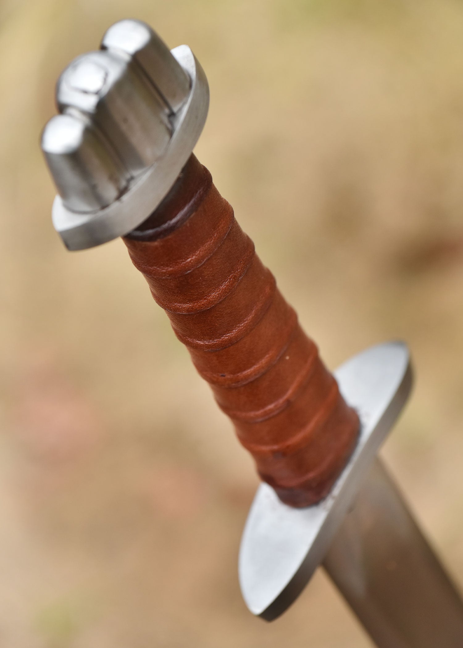 Espada Vikinga Con Pomo De Tres Lóbulos, Lucha De Espectáculo, Categoría-B, Varias Longitudes 4