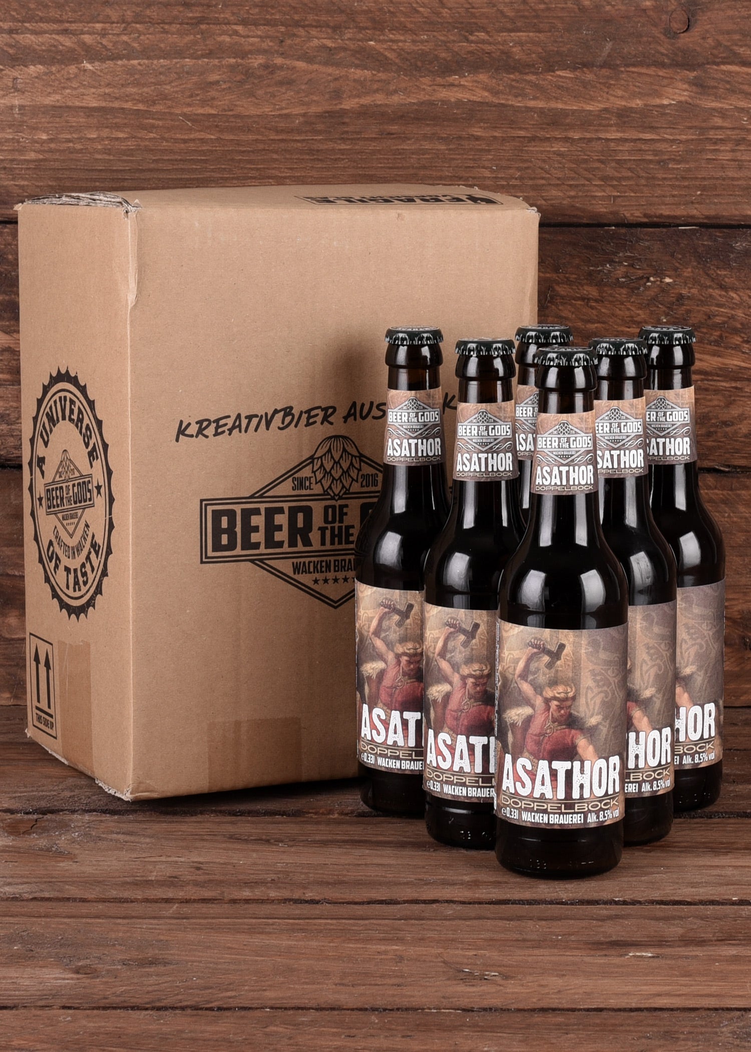 Imagen única de: Asathor - Doppelbock, Botella De 0,33 L - Cervecería Wacken