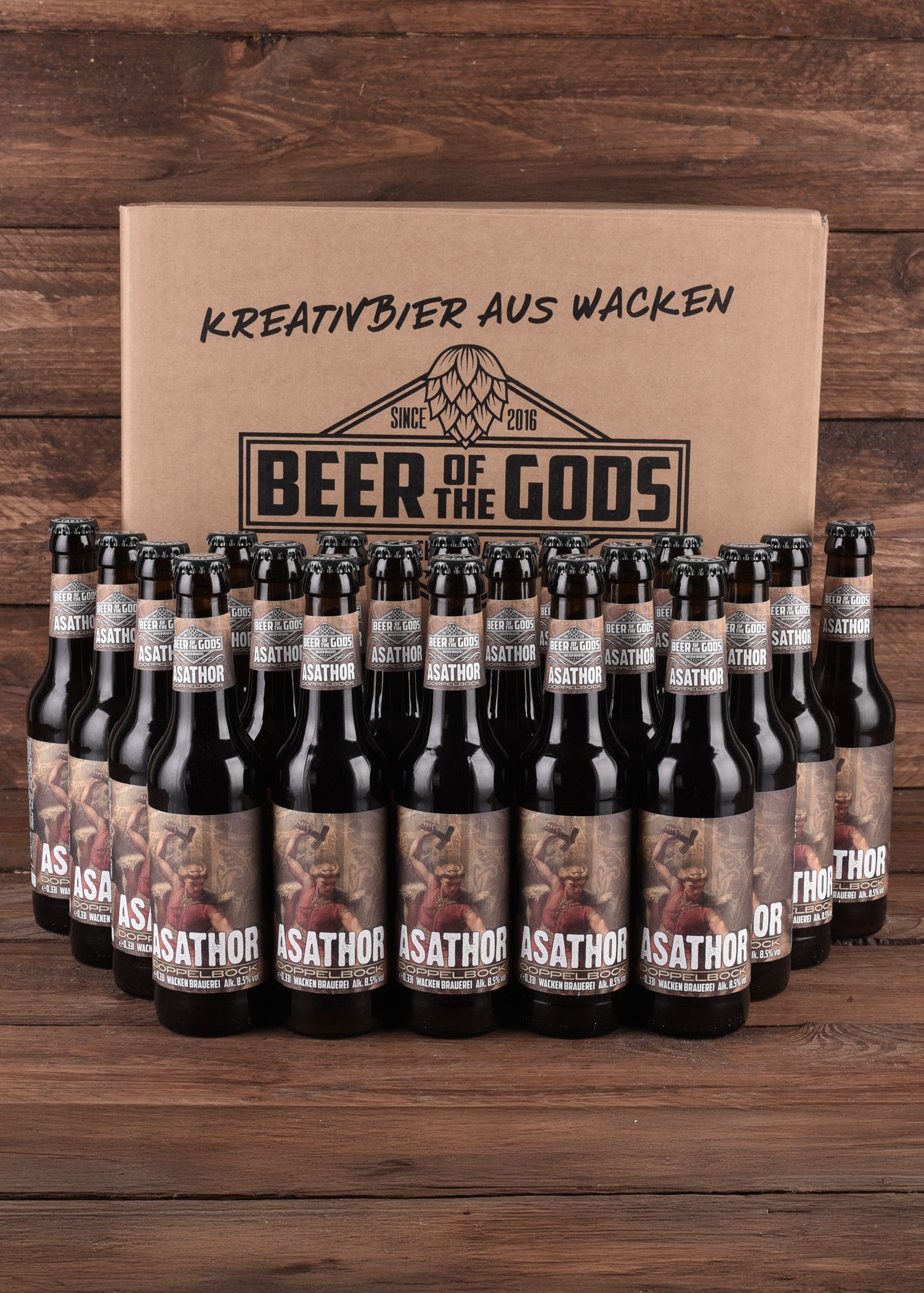 Imagen única de: Asathor - Doppelbock, Botella De 0,33 L - Cervecería Wacken