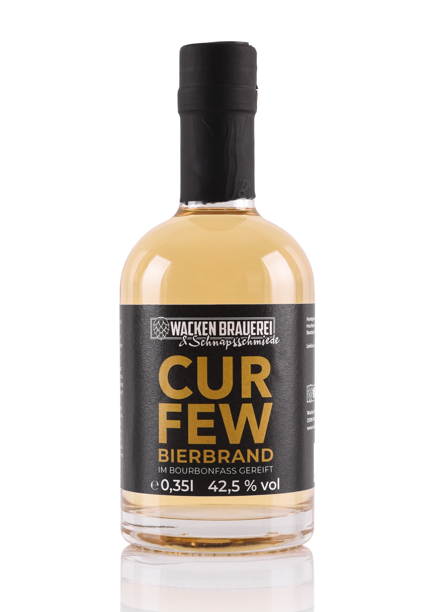 Imagen única de: Toque De Queda, Brandy De Cerveza De Barril De Bourbon, 42,5%, 0,35L - Wb & Holsteiner Spirits