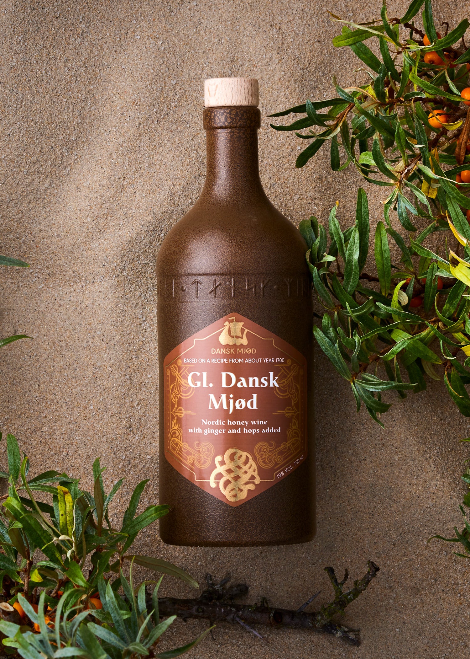 Imagen única de: Gammel Dansk Mjød - Hidromiel, 19% Vol., Botella 0,75L - Dansk Mjød