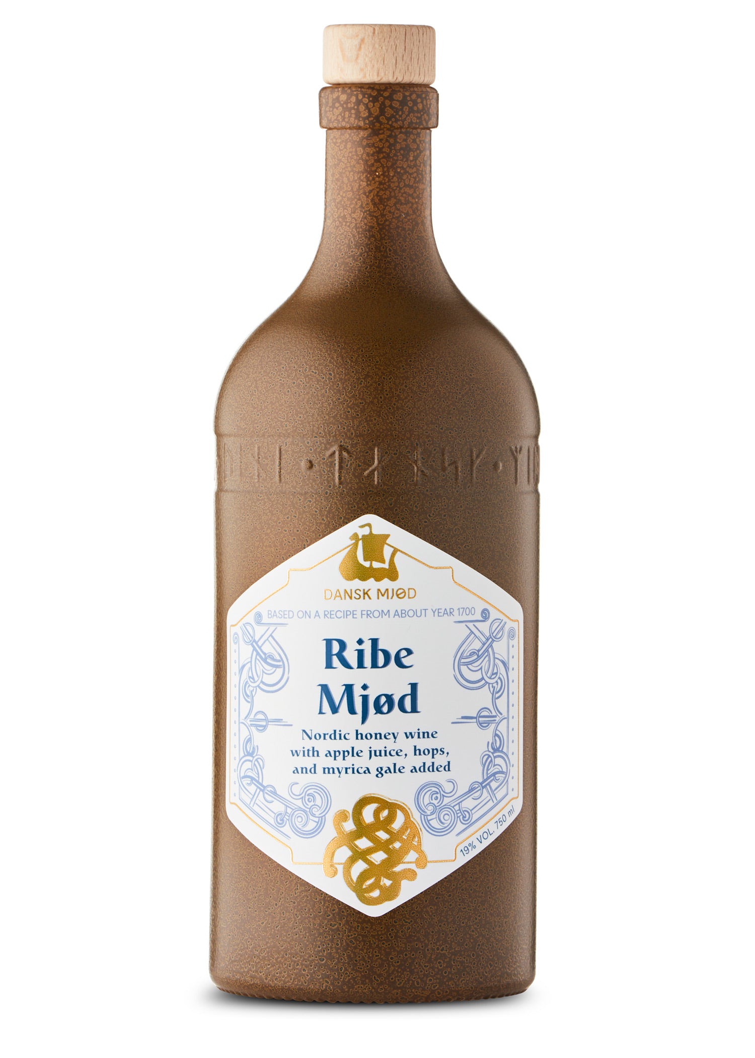 Imagen única de: Ribe Mjød - Hidromiel, 19% Vol., Botella 0,75L - Dansk Mjød