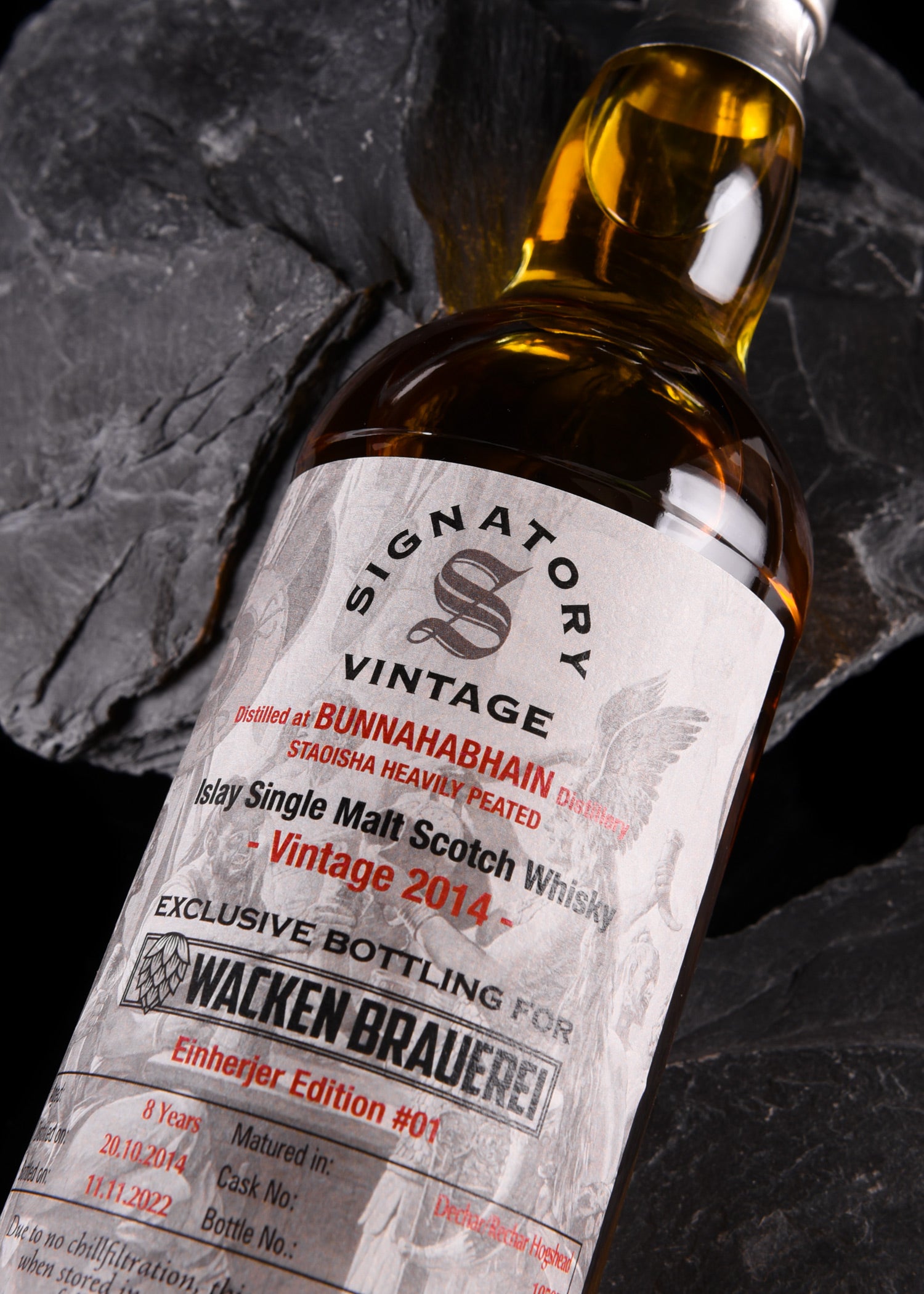 Imagen única de: Bunnahabhain Staoisha Single Malt 2014/2022, 8 Años, 46% Vol. 0,7 L, Cervecería Wacken