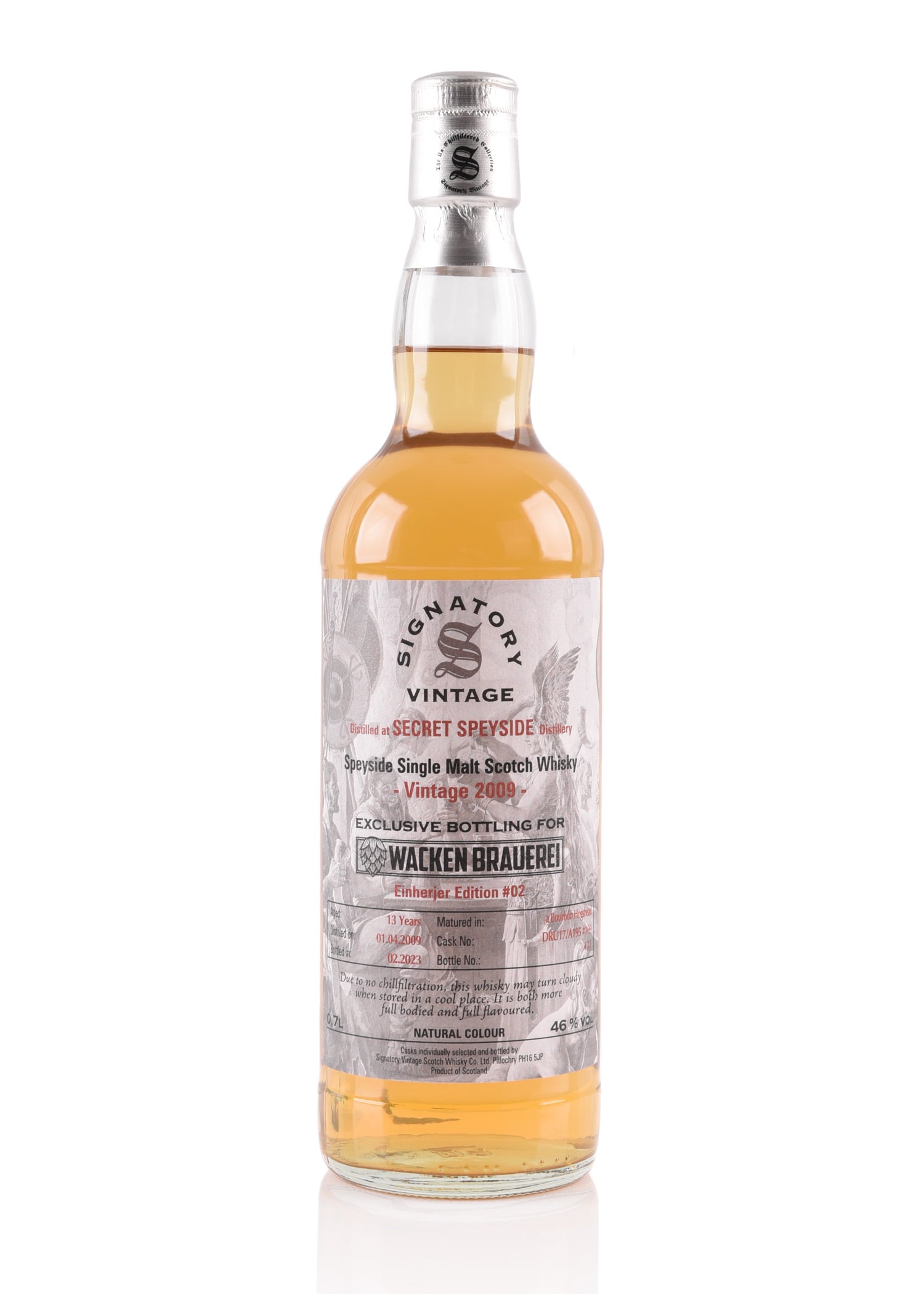 Imagen única de: Whisky Secret Speyside Single Malt, 13 Años, 46%, 0,7 L, Edición Exclusiva Single Cask