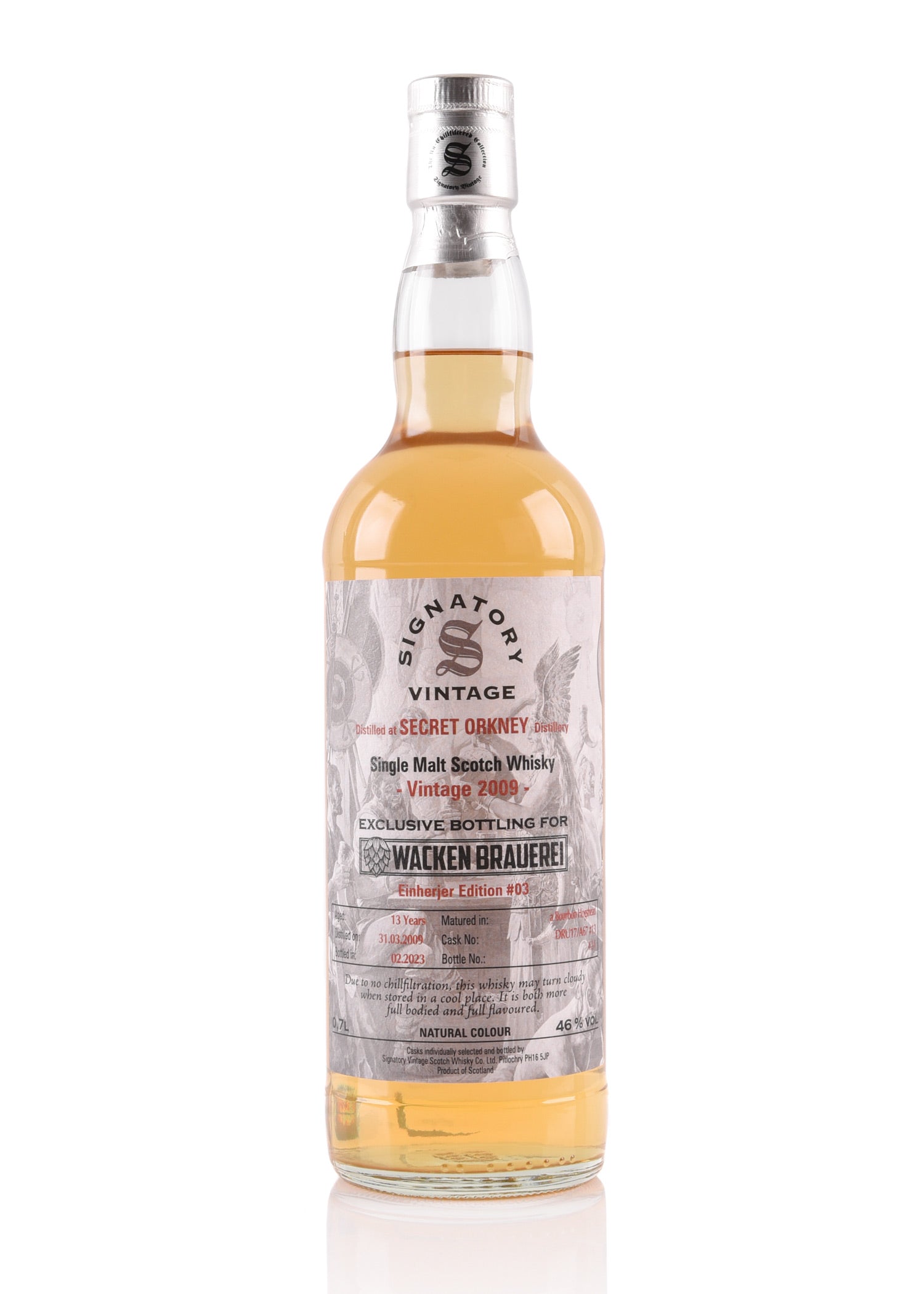 Imagen única de: Whisky Secret Orkney Single Malt, 13 Años, 46%, 0,7 L, Edición Exclusiva Single Cask