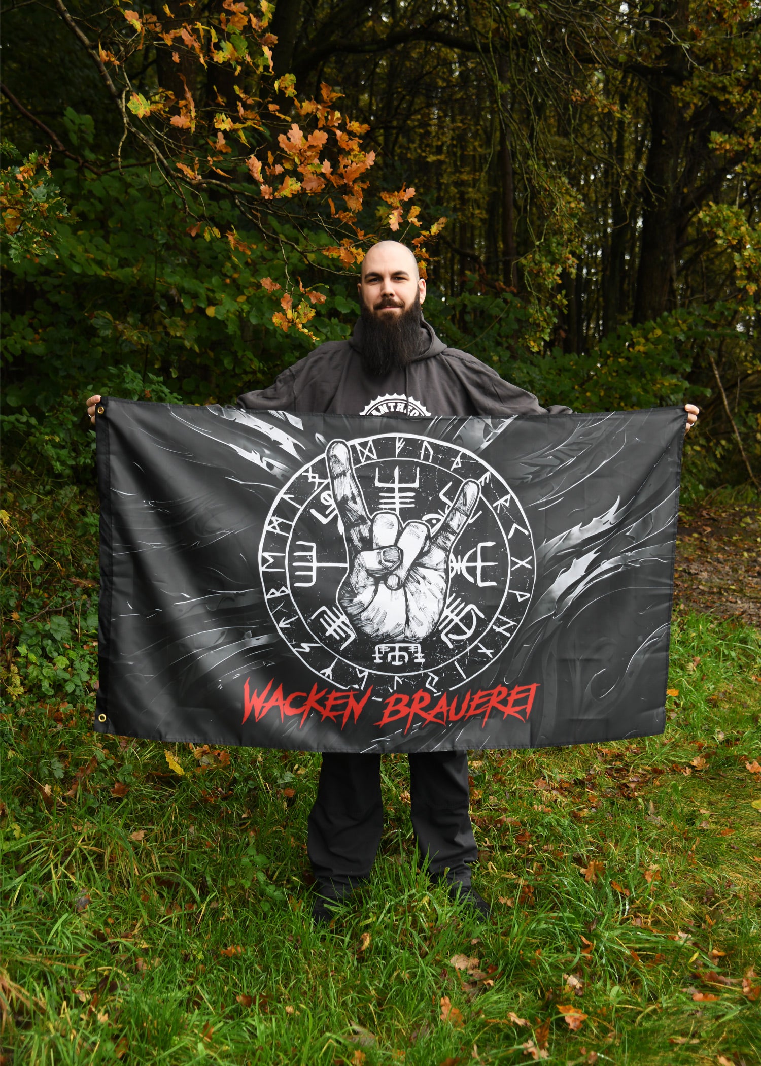 Imagen única de: Bandera De La Cervecería Wacken Vegvisir, 90 X 150 Cm