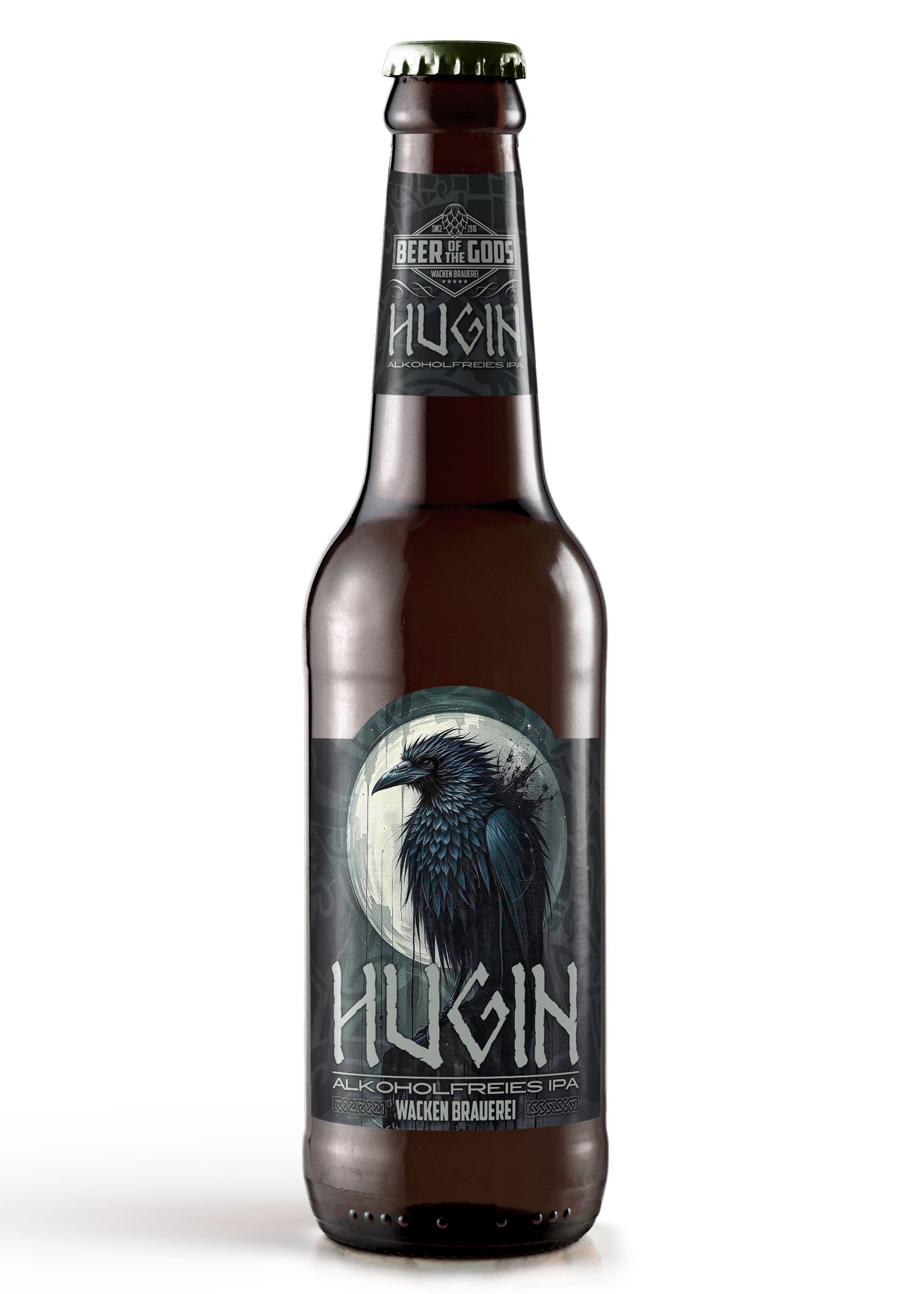 Imagen única de: Hugin - Ipa Sin Alcohol, Botella De 0,33 L - Wacken Brewery