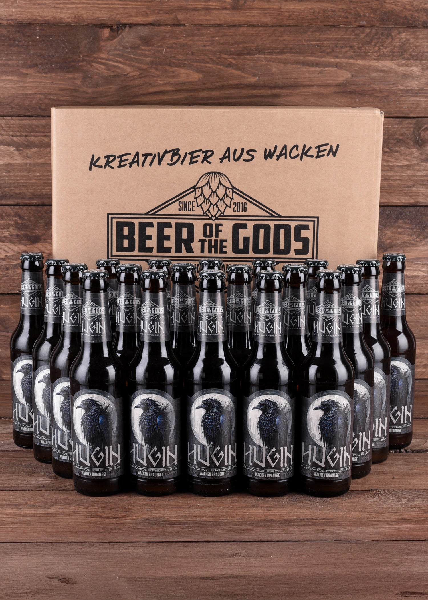 Imagen única de: Hugin - Ipa Sin Alcohol, Botella De 0,33 L - Wacken Brewery