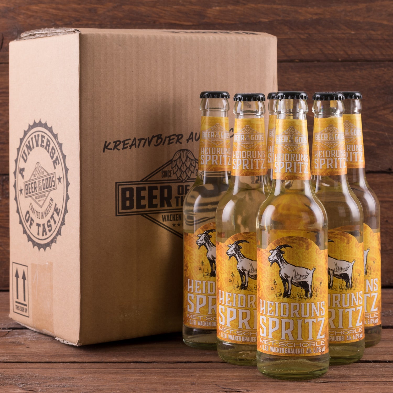 Imagen única de: Heidruns Spritz - Spritzer De Hidromiel, Botella De 0,33 L - Cervecería Wacken