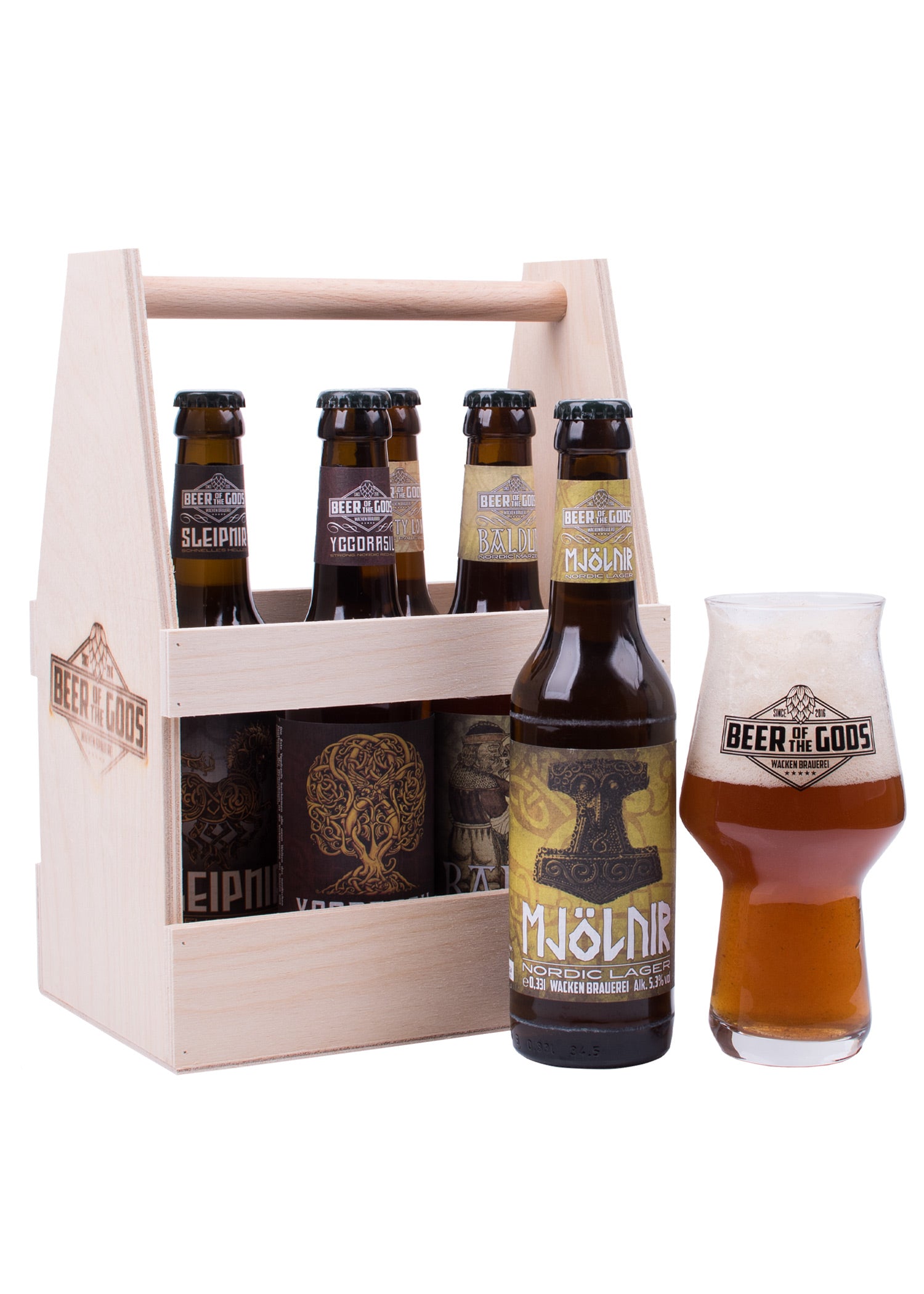 Imagen única de: Un Puñado De Dioses: 5 Tipos De Cerveza Artesanal Wackener Junto Con Un Vaso