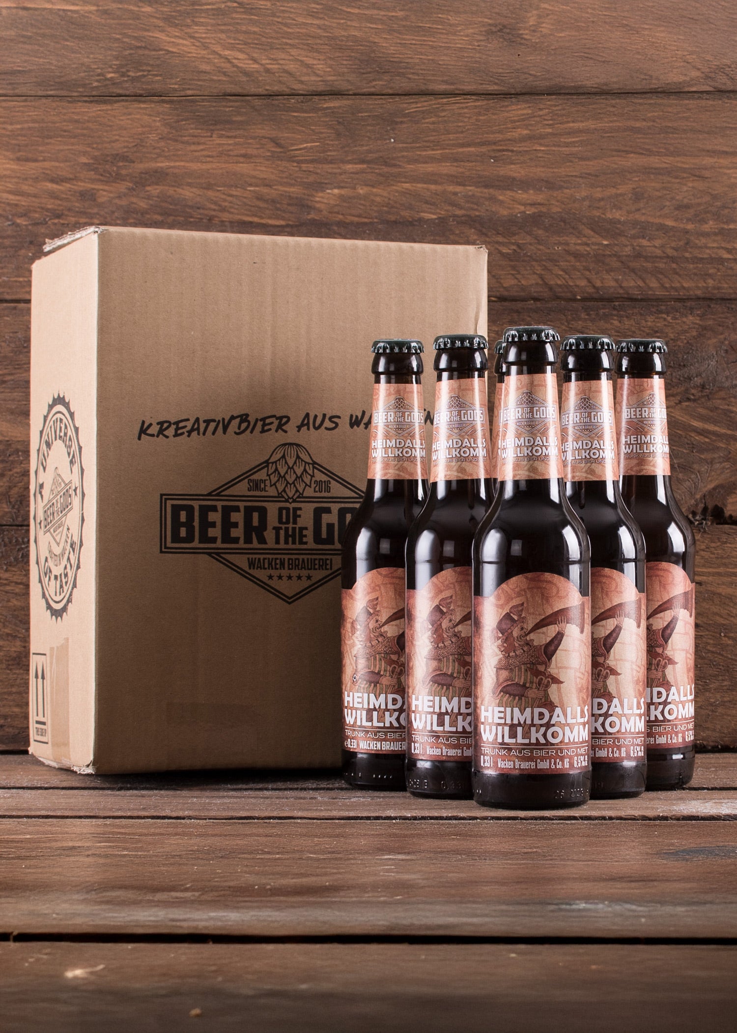 Imagen única de: Heimdalls Welcome - Bebida Mixta De Cerveza Y Hidromiel, Botella De 0,33 L - Wacken Brewery