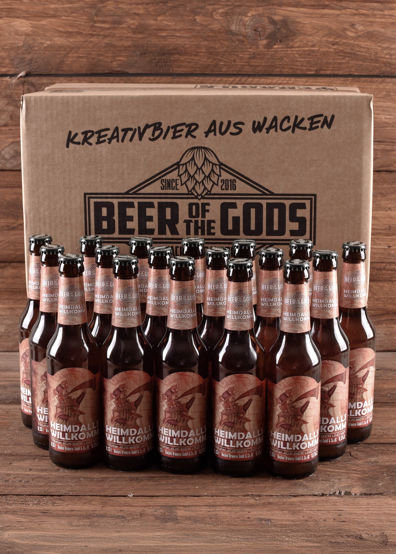 Imagen única de: Heimdalls Welcome - Bebida Mixta De Cerveza Y Hidromiel, Botella De 0,33 L - Wacken Brewery