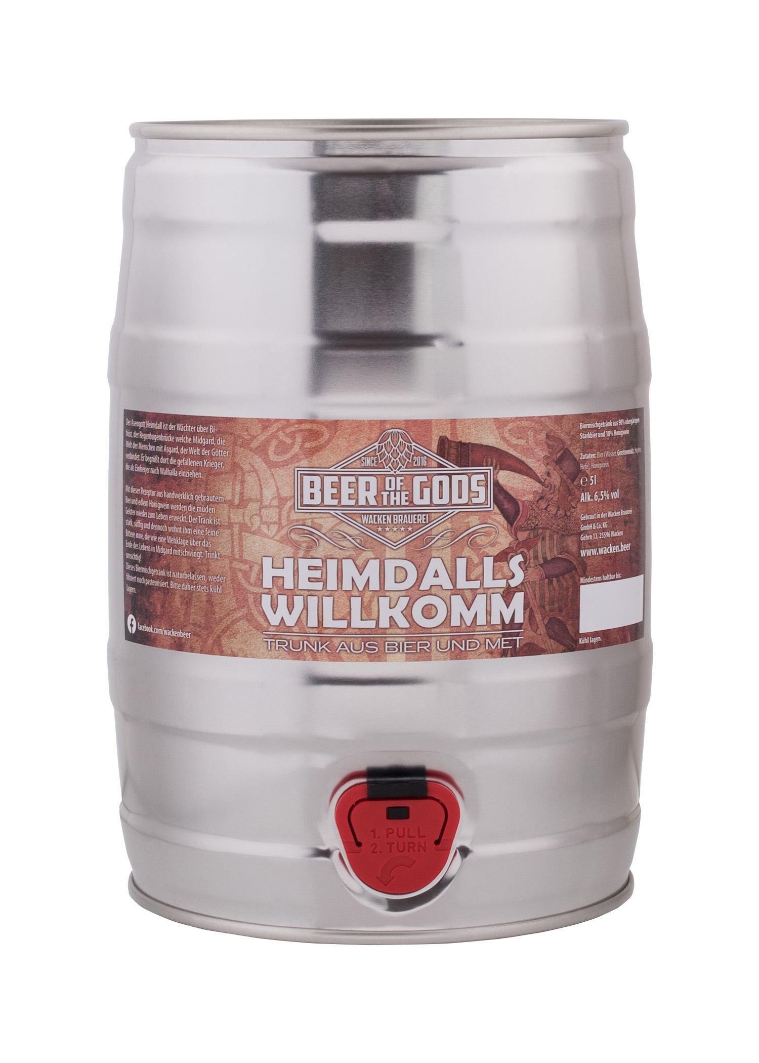 Imagen única de: Heimdalls Welcome - Bebida Mixta De Cerveza Y Hidromiel, Botella De 0,33 L - Wacken Brewery