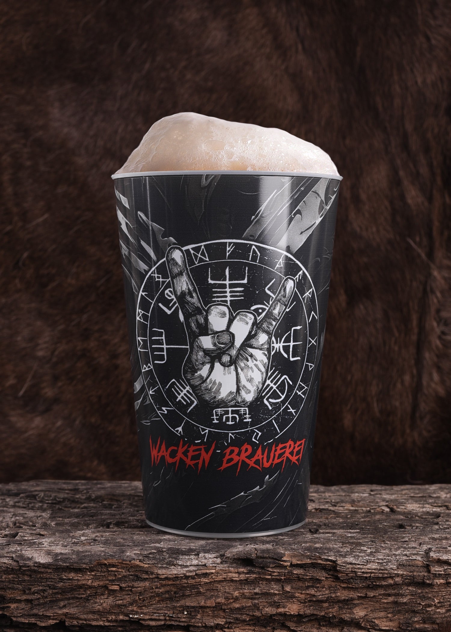 Imagen única de: Vaso De Plástico Vegvisir De Wacken Brewery, 0,3L Calibrado