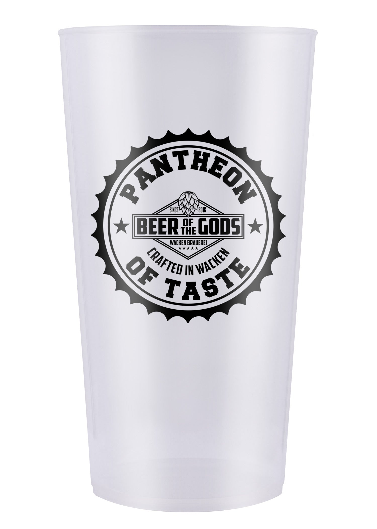 Imagen única de: Un Panteón De Gusto - Vaso De Plástico, 300 Ml Calibrado - Wacken Brewery