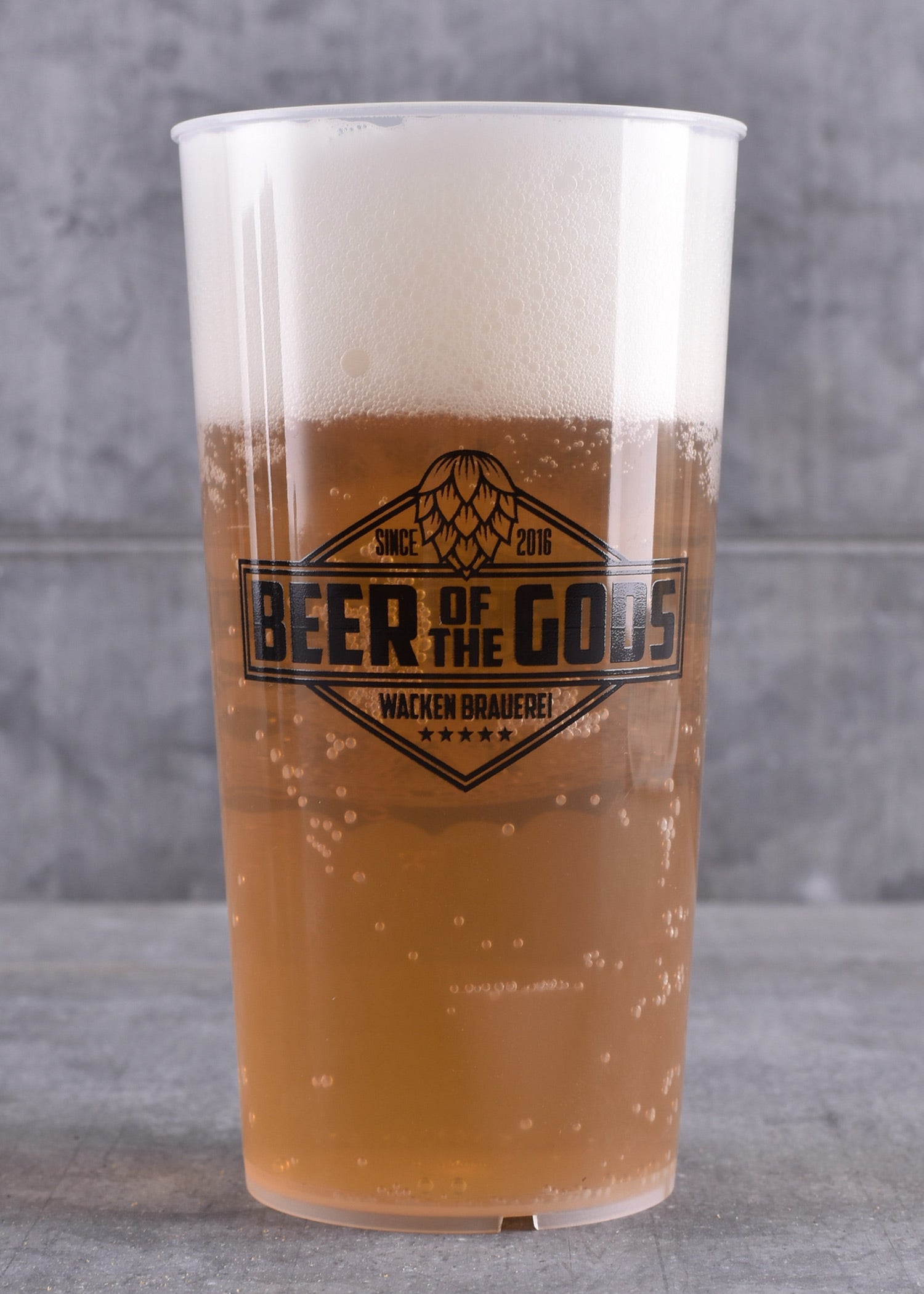 Imagen única de: Un Panteón De Gusto - Vaso De Plástico, 300 Ml Calibrado - Wacken Brewery