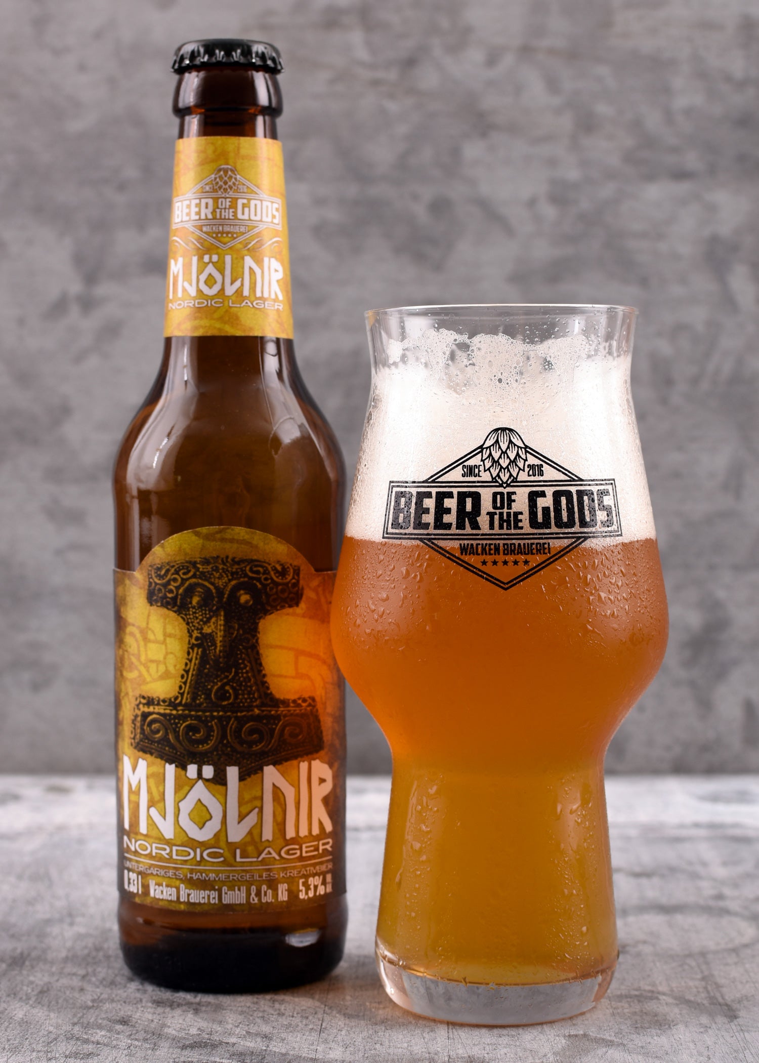 Imagen única de: Mjölnir - Nordic Lager, Botella De 0,33L - Cervecería Wacken