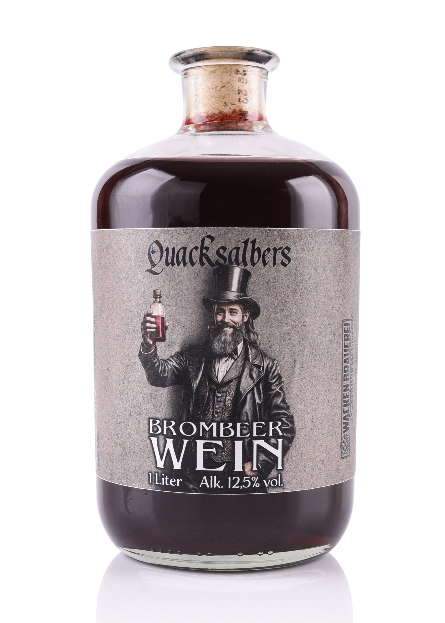 Imagen única de: Vino De Mora Quacksalbers, 1L, 12,5% Vol. Alk.