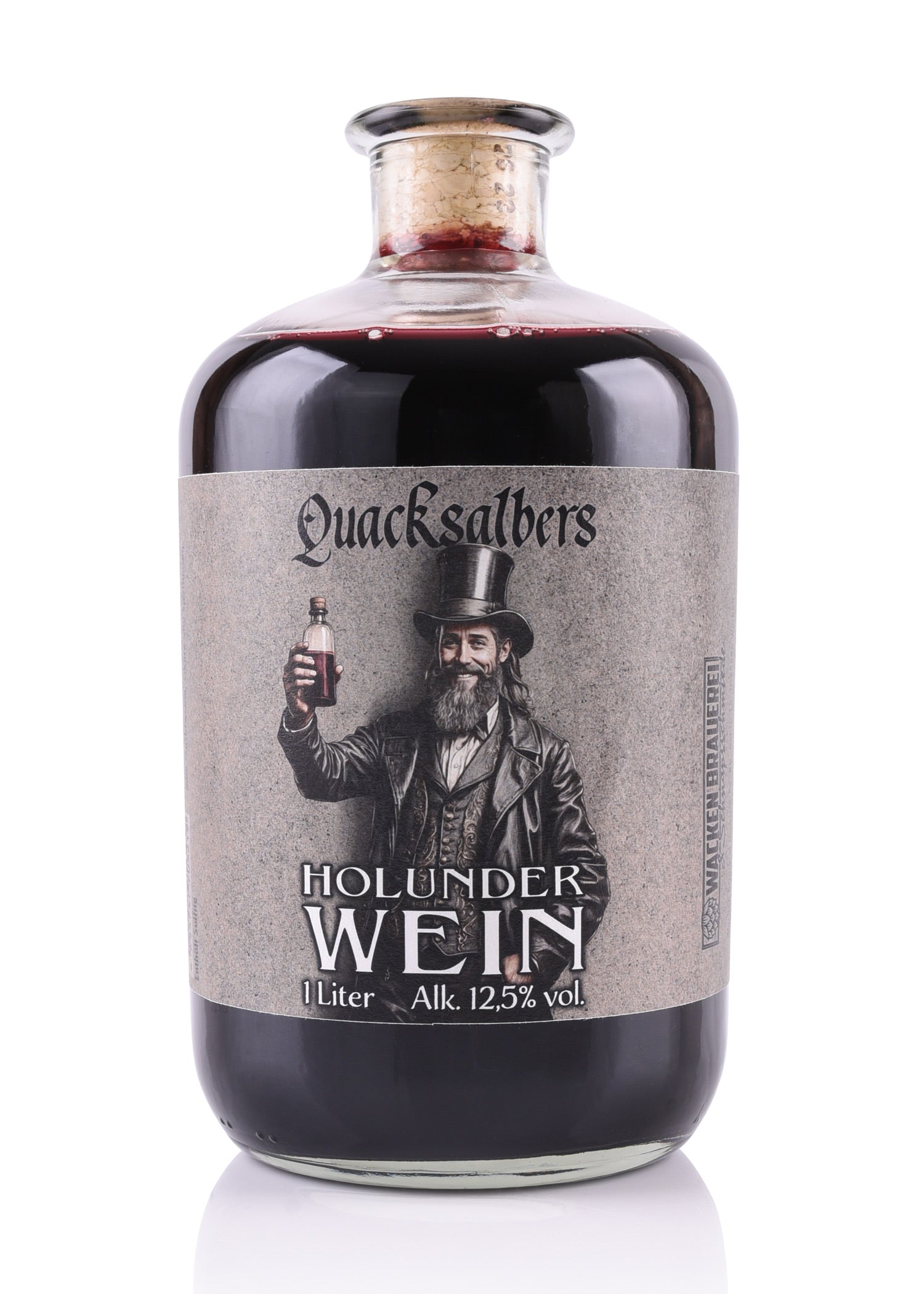 Imagen única de: Vino De Saúco Quacksalbers, 1L, 12,5% Vol. Alk.