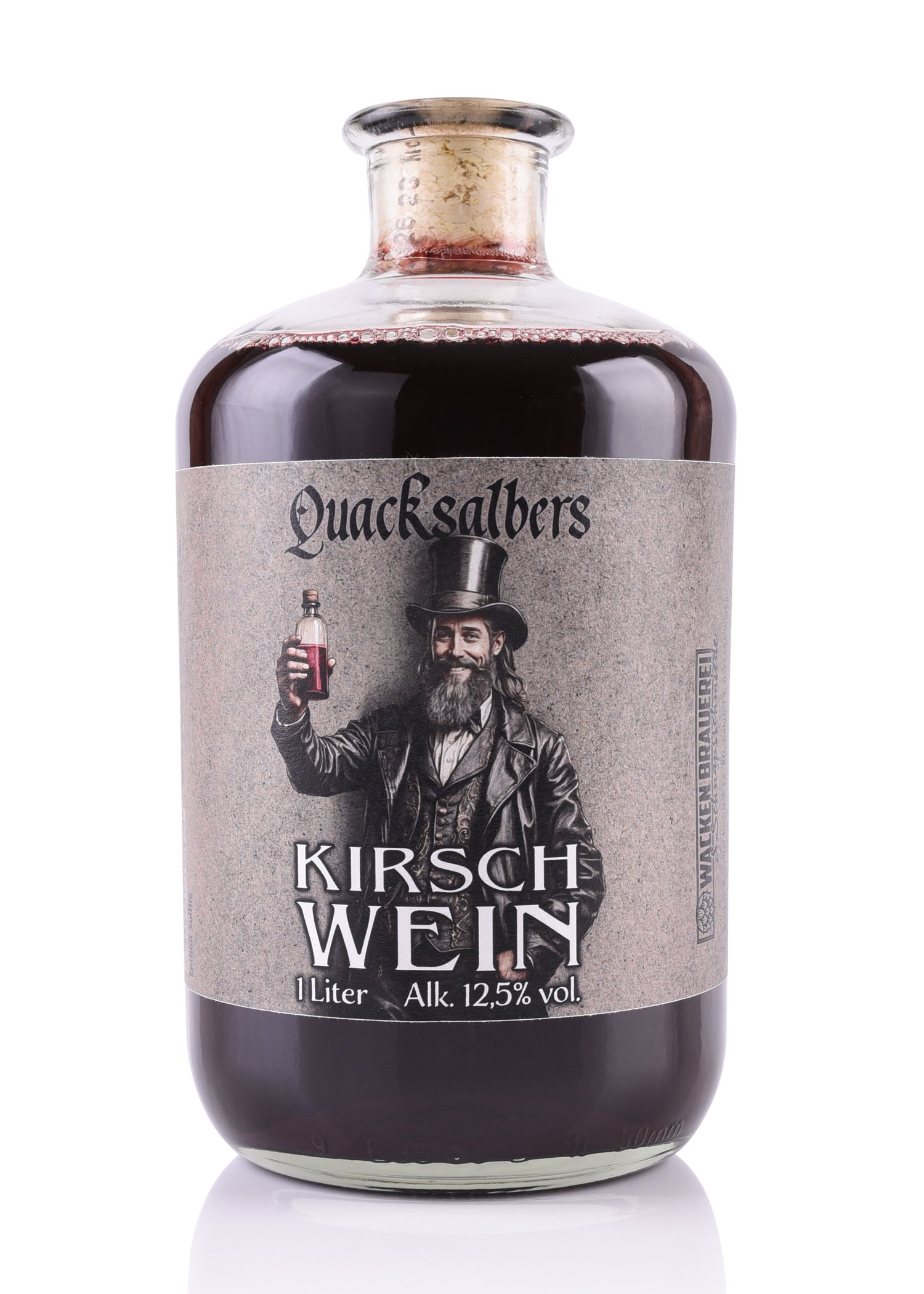 Imagen única de: Vino De Cereza Quacksalbers, 1L, 12,5% Vol. Alk.