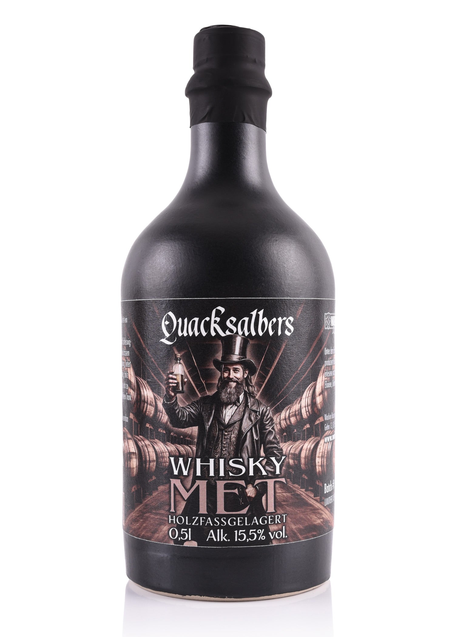 Imagen única de: Whisky Met Quacksalbers, Envejecido En Barricas De Madera, 0,5L, 15,5% Vol. Alk.