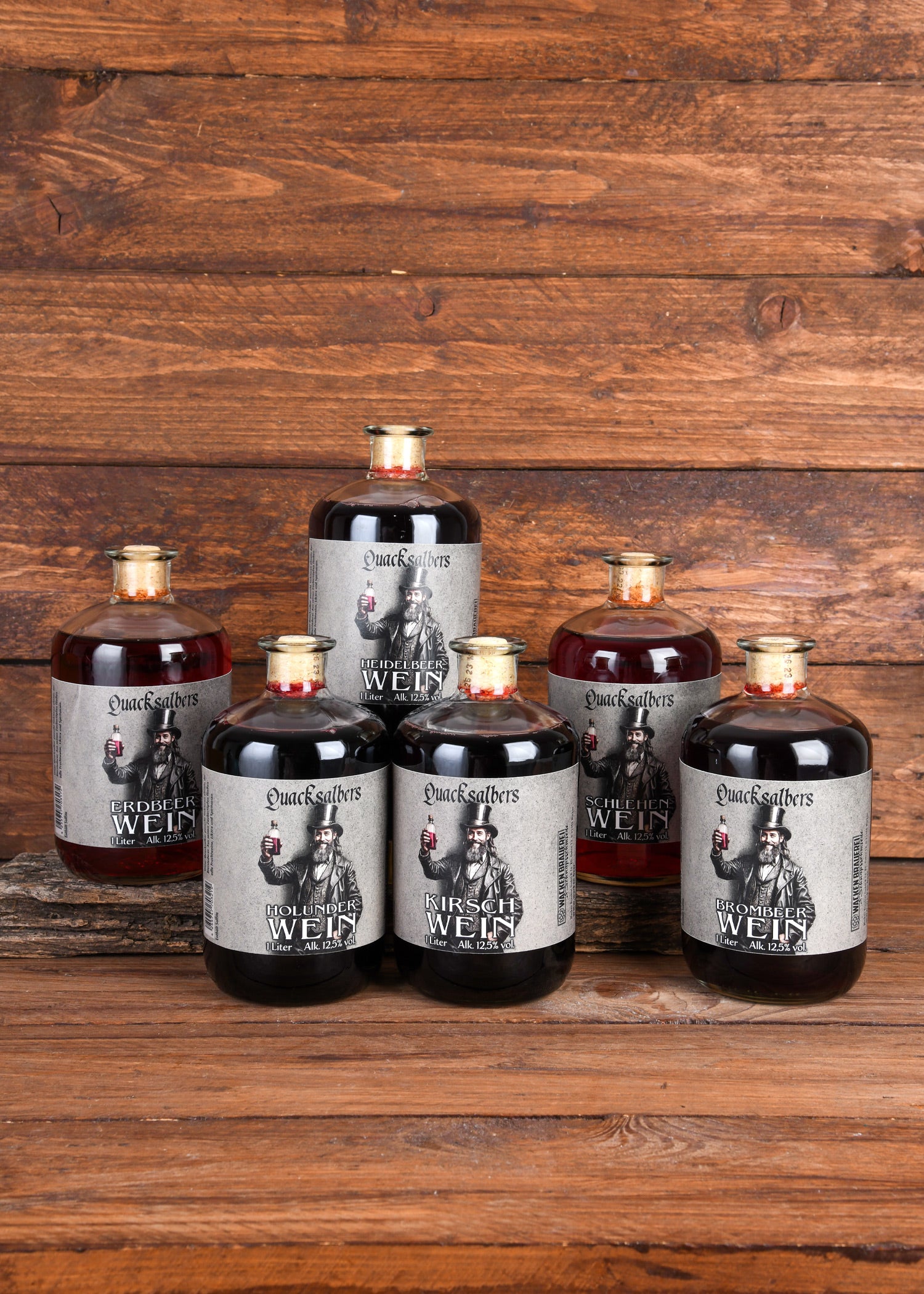 Imagen única de: Vino De Cereza Quacksalbers, 1L, 12,5% Vol. Alk.