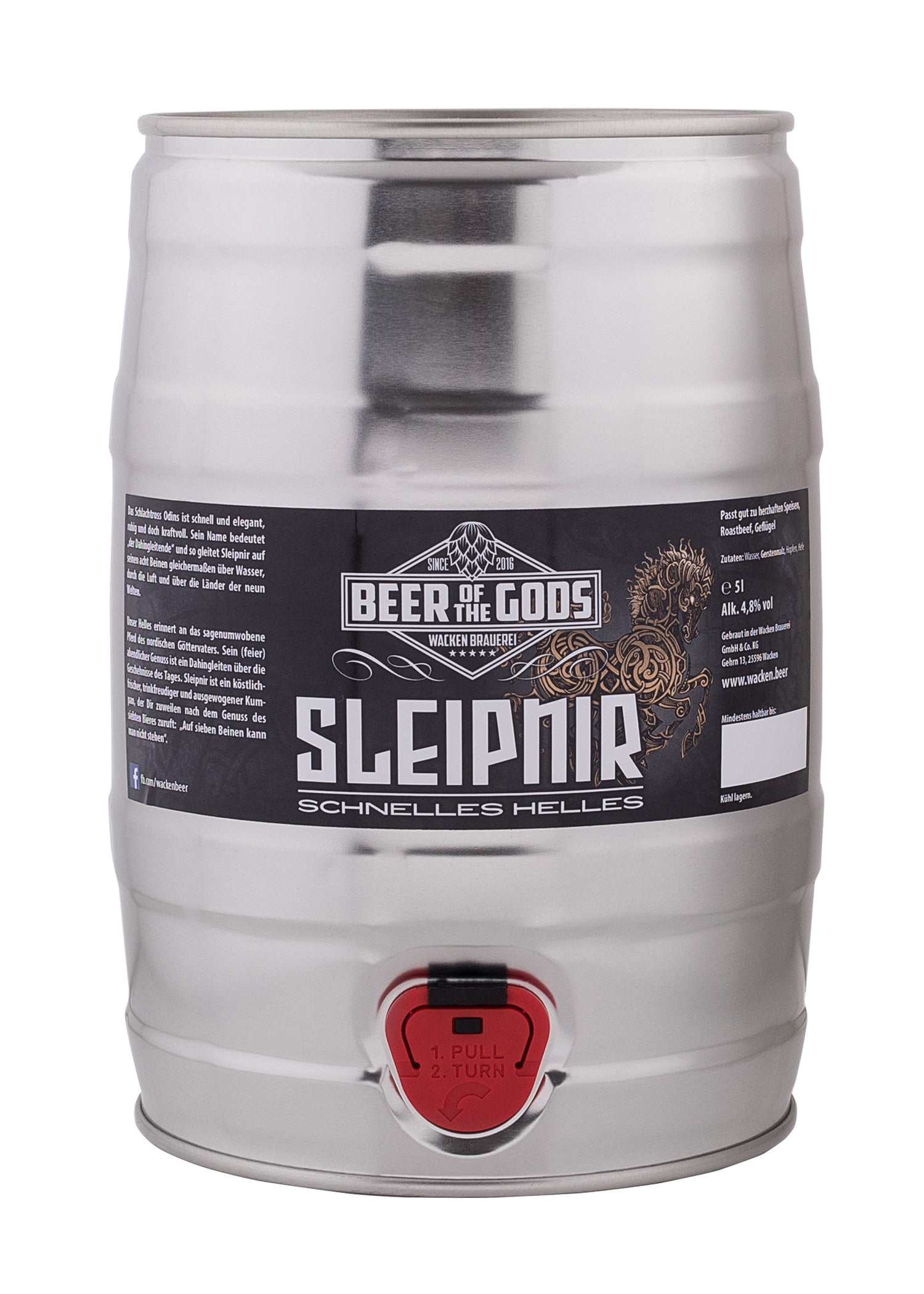 Imagen única de: Sleipnir - Fast Helles, Botella De 0,33L - Cervecería Wacken