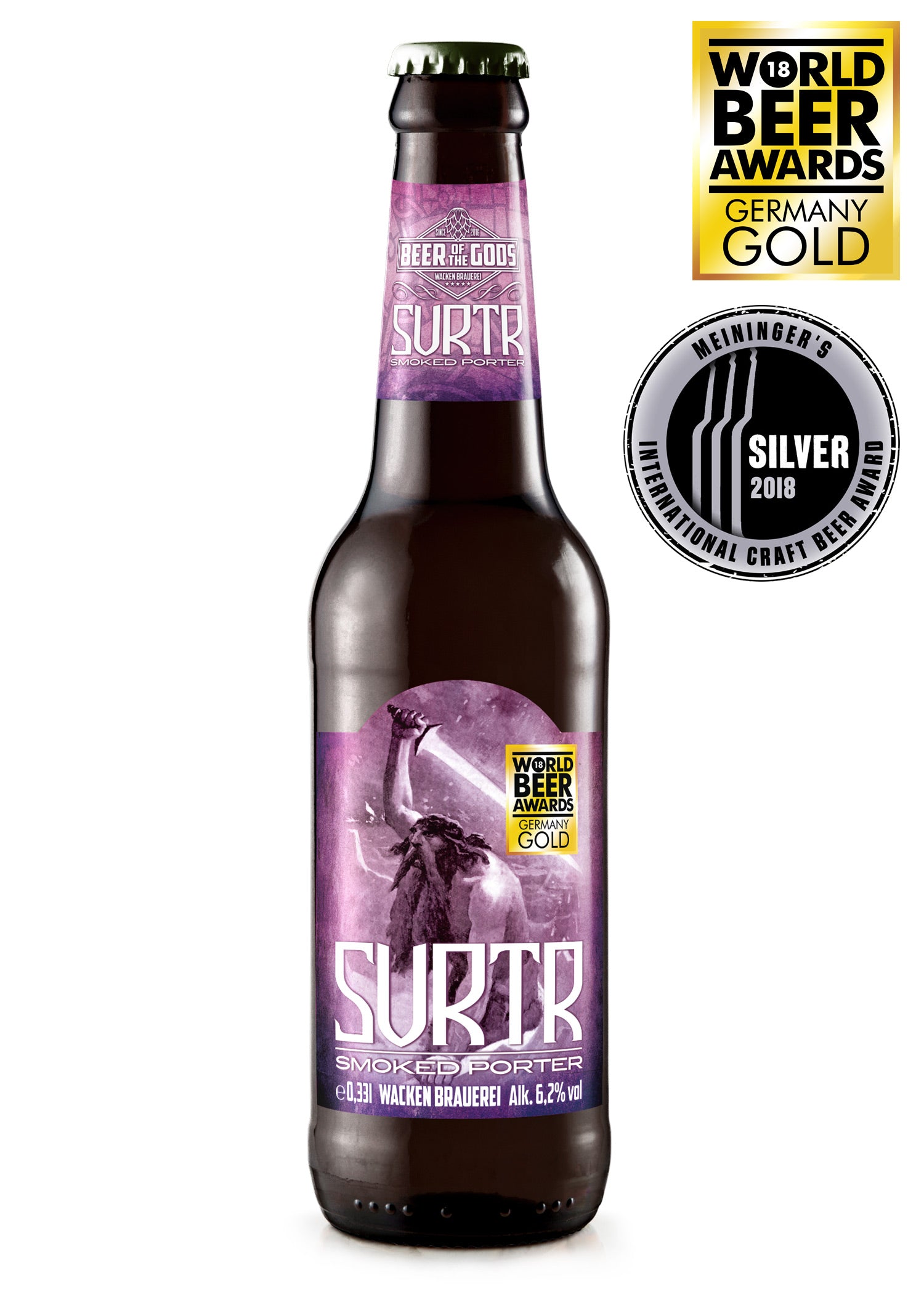 Imagen única de: Surtr - Porter Ahumada, Botella De 0,33L - Cervecería Wacken