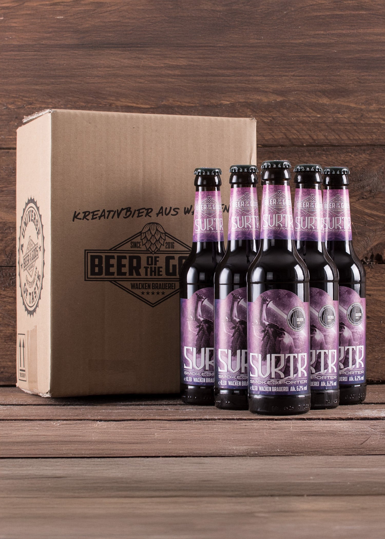 Imagen única de: Surtr - Porter Ahumada, Botella De 0,33L - Cervecería Wacken