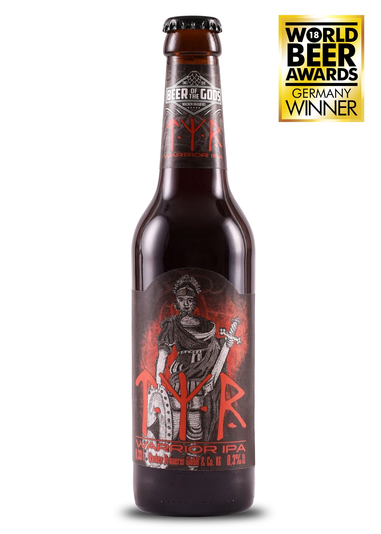 Imagen única de: Tyr - Warrior Ipa, Botella De 0,33 L - Cervecería Wacken