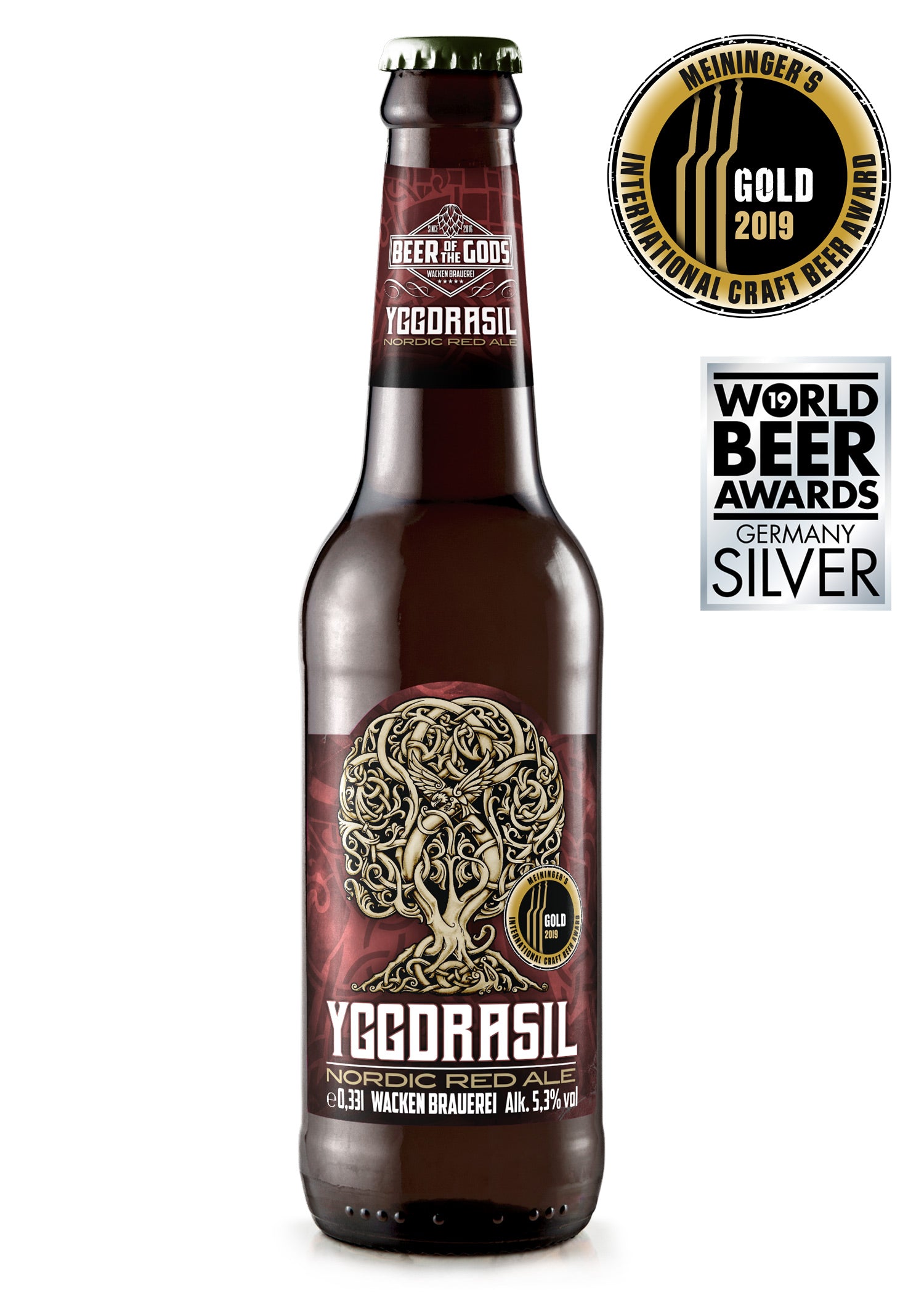 Imagen única de: Yggdrasil - Nordic Red Ale, Botella De 0,33L - Cervecería Wacken