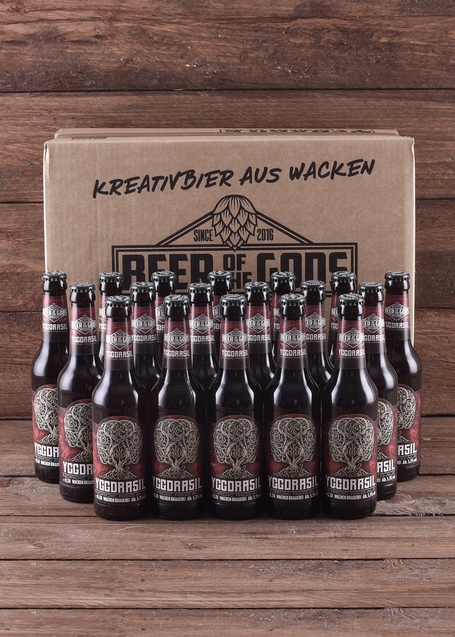 Imagen única de: Yggdrasil - Nordic Red Ale, Botella De 0,33L - Cervecería Wacken