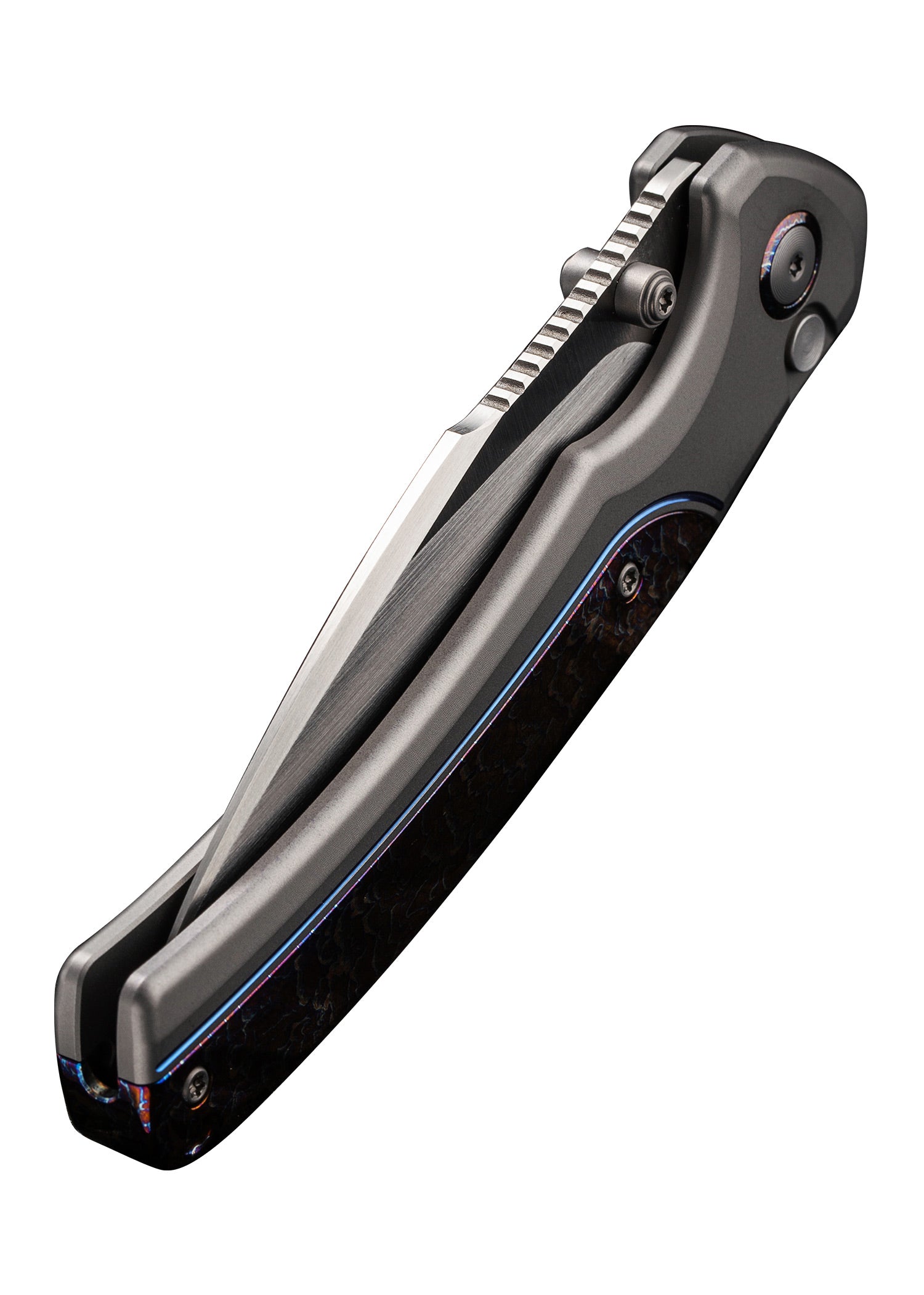 Imagen única de: We Knife Ziffius Ltd Gris Titanio Flameado, Navaja De Bolsillo