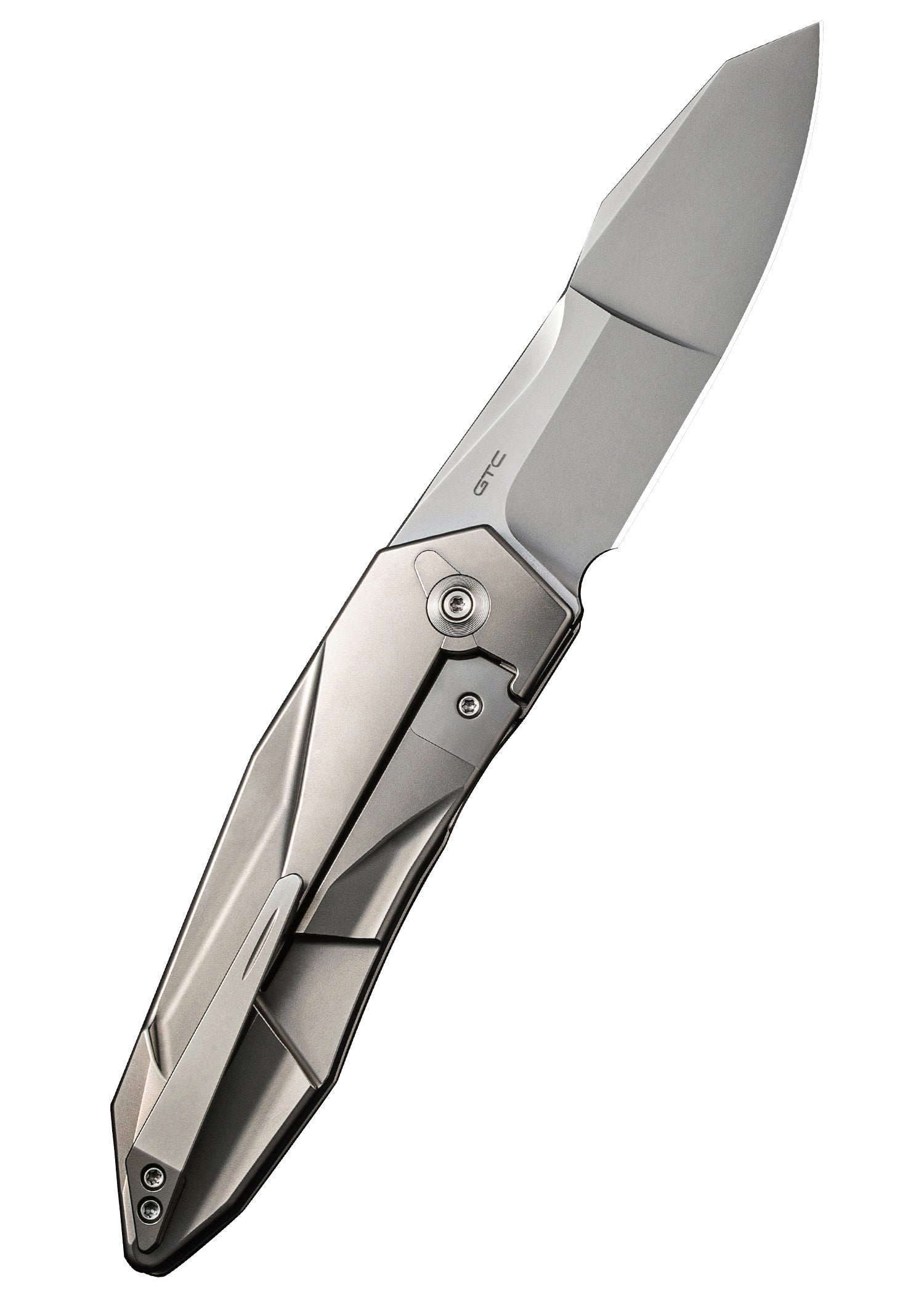 Imagen única de: We Knife Solid Bead Blasted Titanium Grey, Navaja De Bolsillo