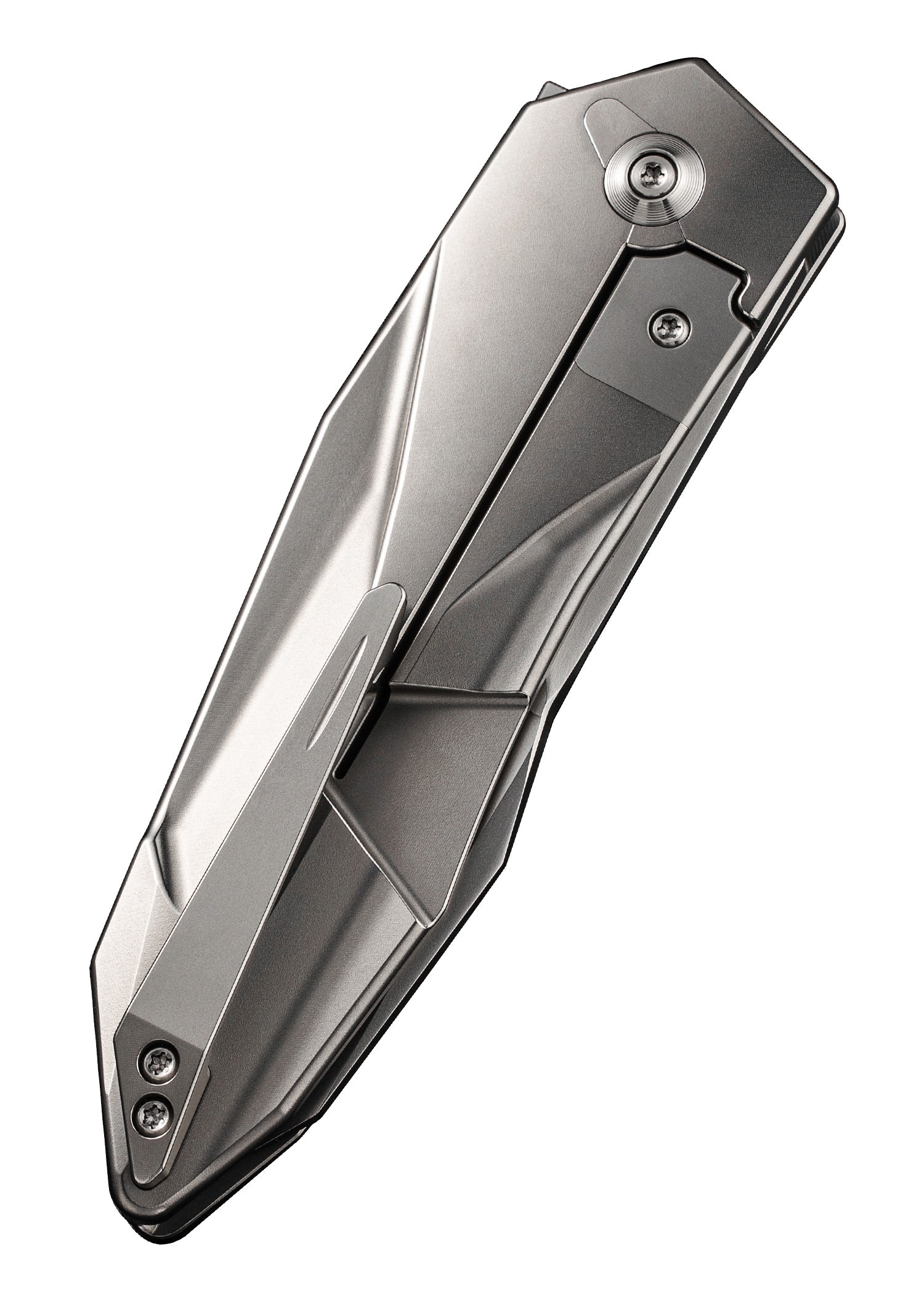 Imagen única de: We Knife Solid Bead Blasted Titanium Grey, Navaja De Bolsillo