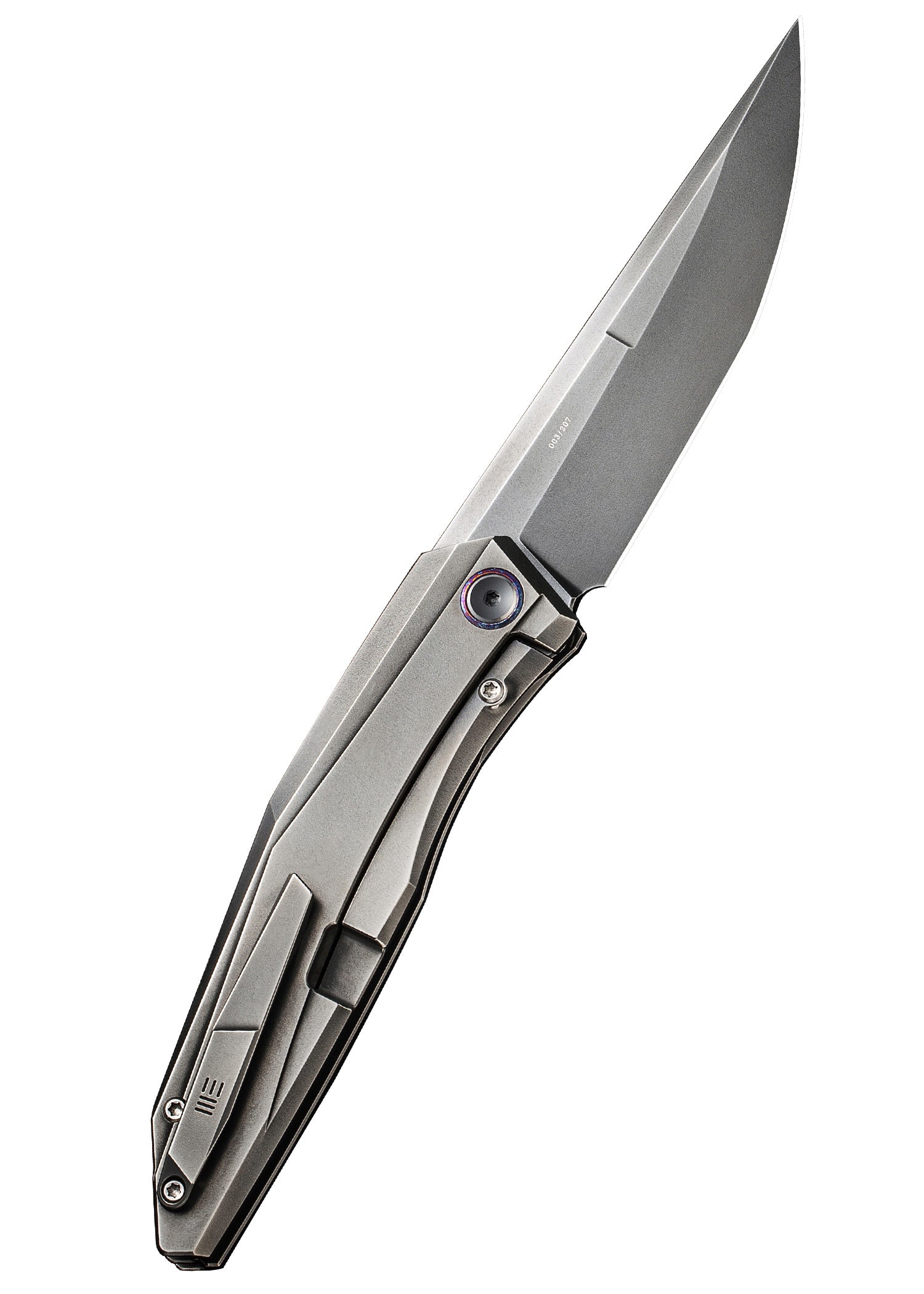 Imagen única de: We Knife Cybernetic Titan Gris Pulido, Navaja De Bolsillo